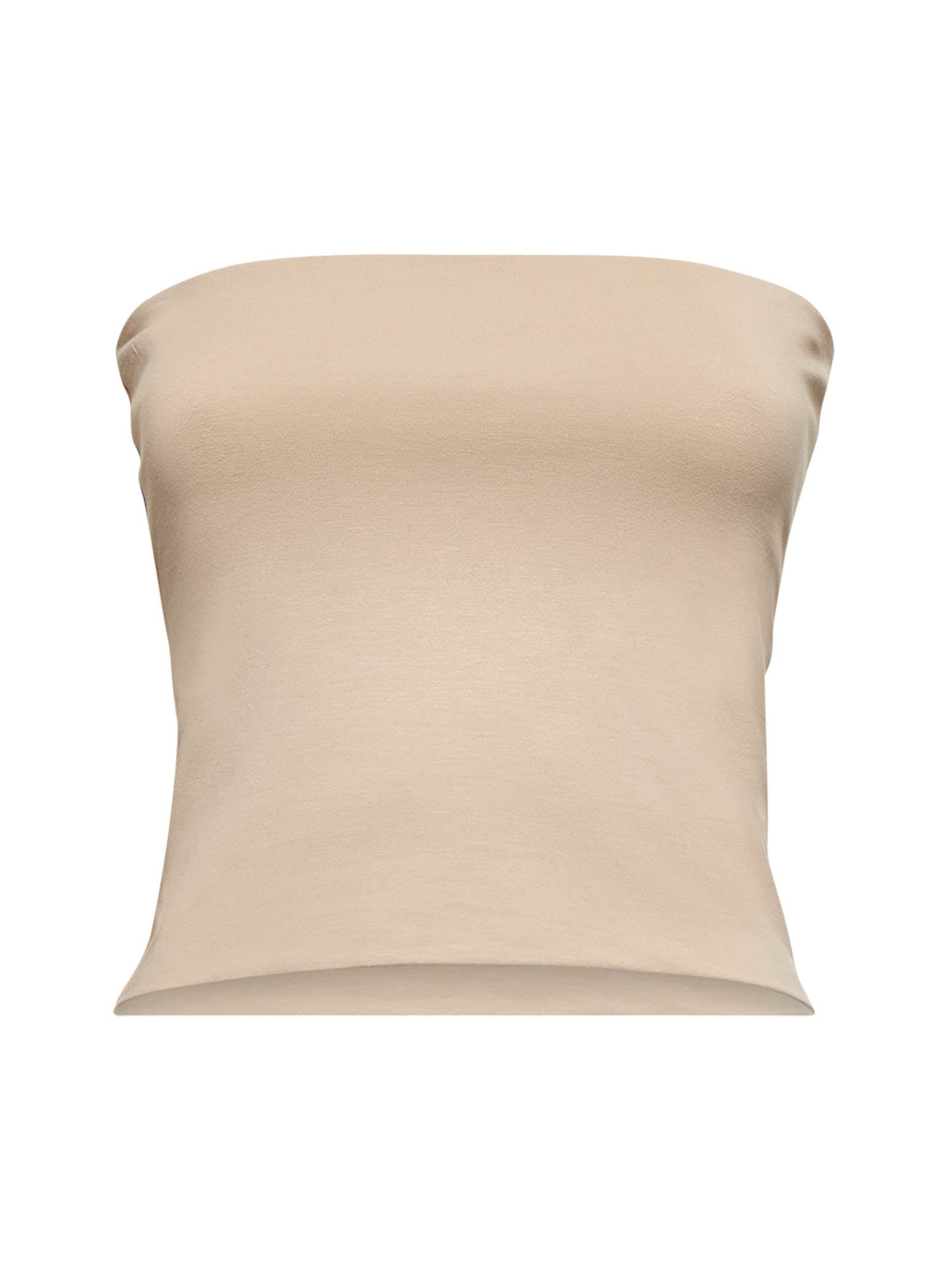 Brunello Cucinelli Women Beige Jersey Bandeau Top BRUNELLO CUCINELLI