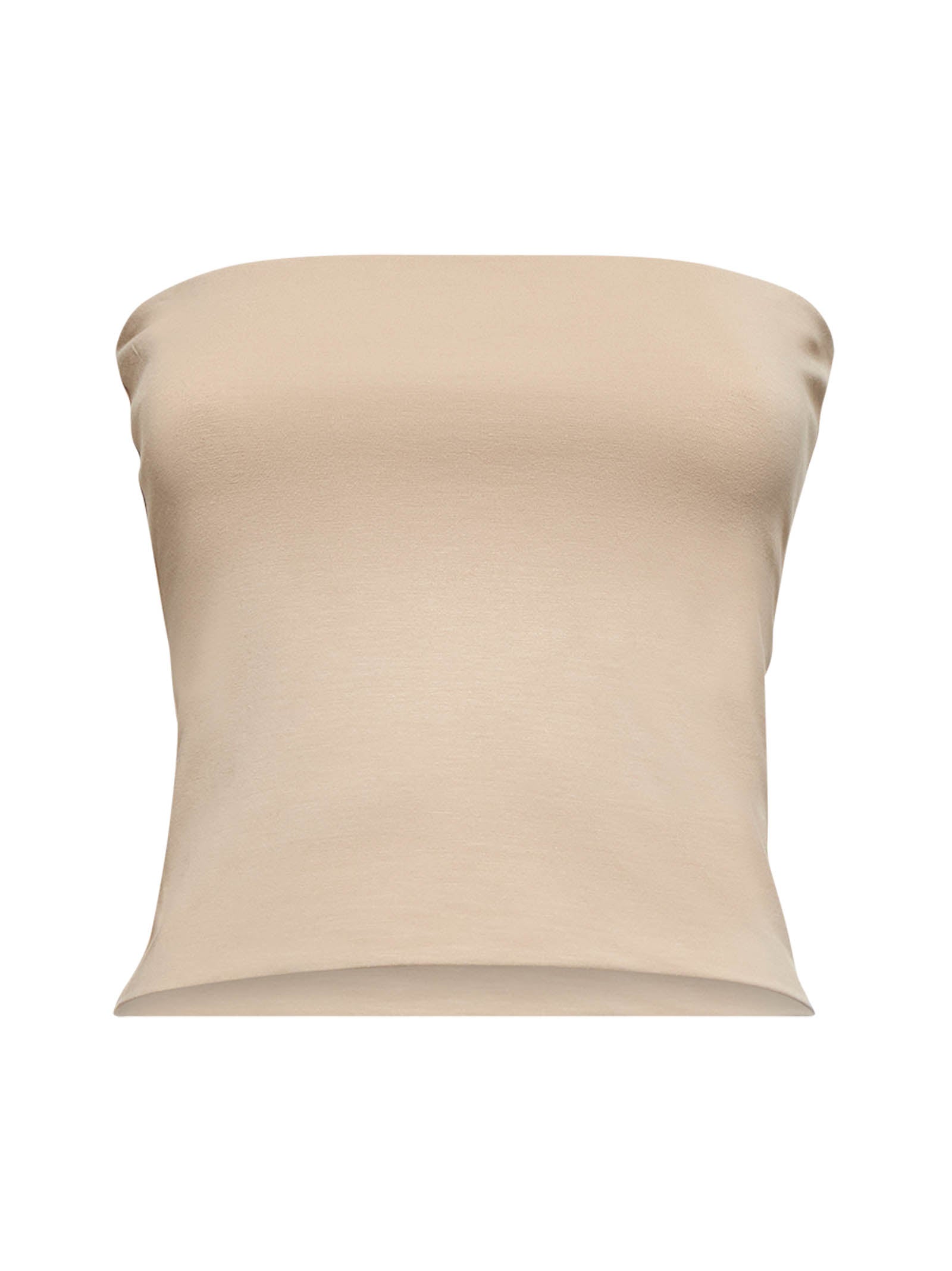 Brunello Cucinelli Women Beige Jersey Bandeau Top BRUNELLO CUCINELLI