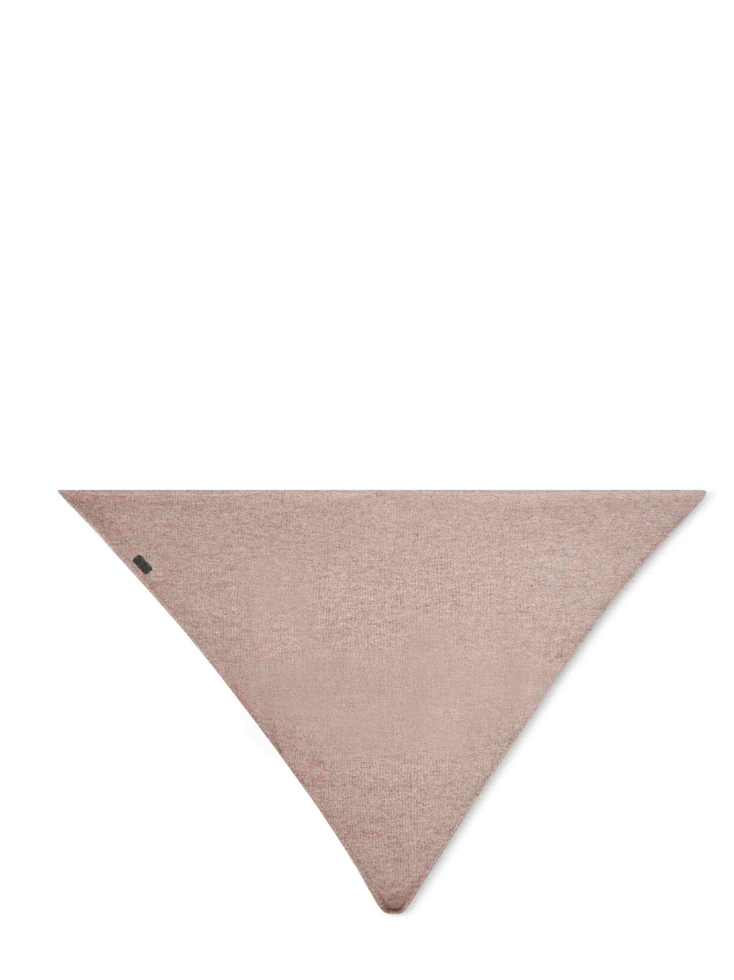 Brunello Cucinelli Women Beige Cashmere Scarf With Monili BRUNELLO CUCINELLI