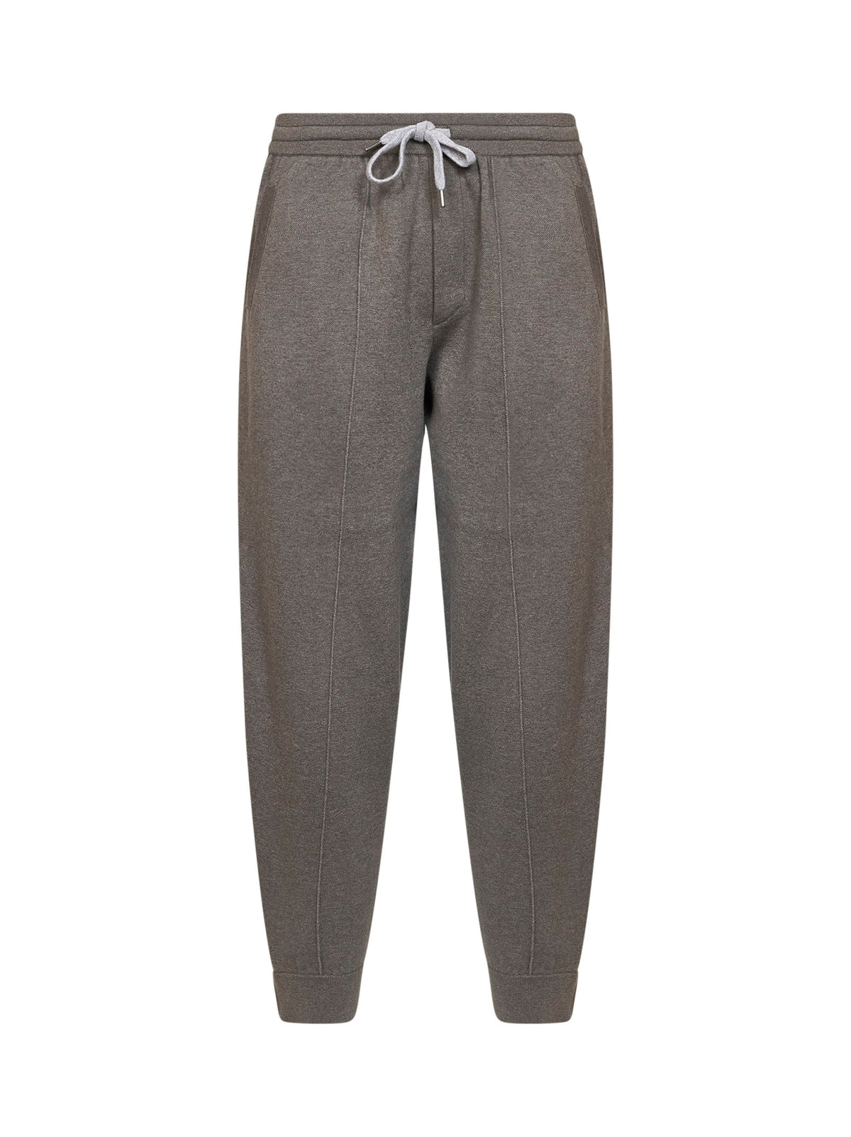 Brunello Cucinelli Men Military Cashmere Double-Knit Sweatpants BRUNELLO CUCINELLI