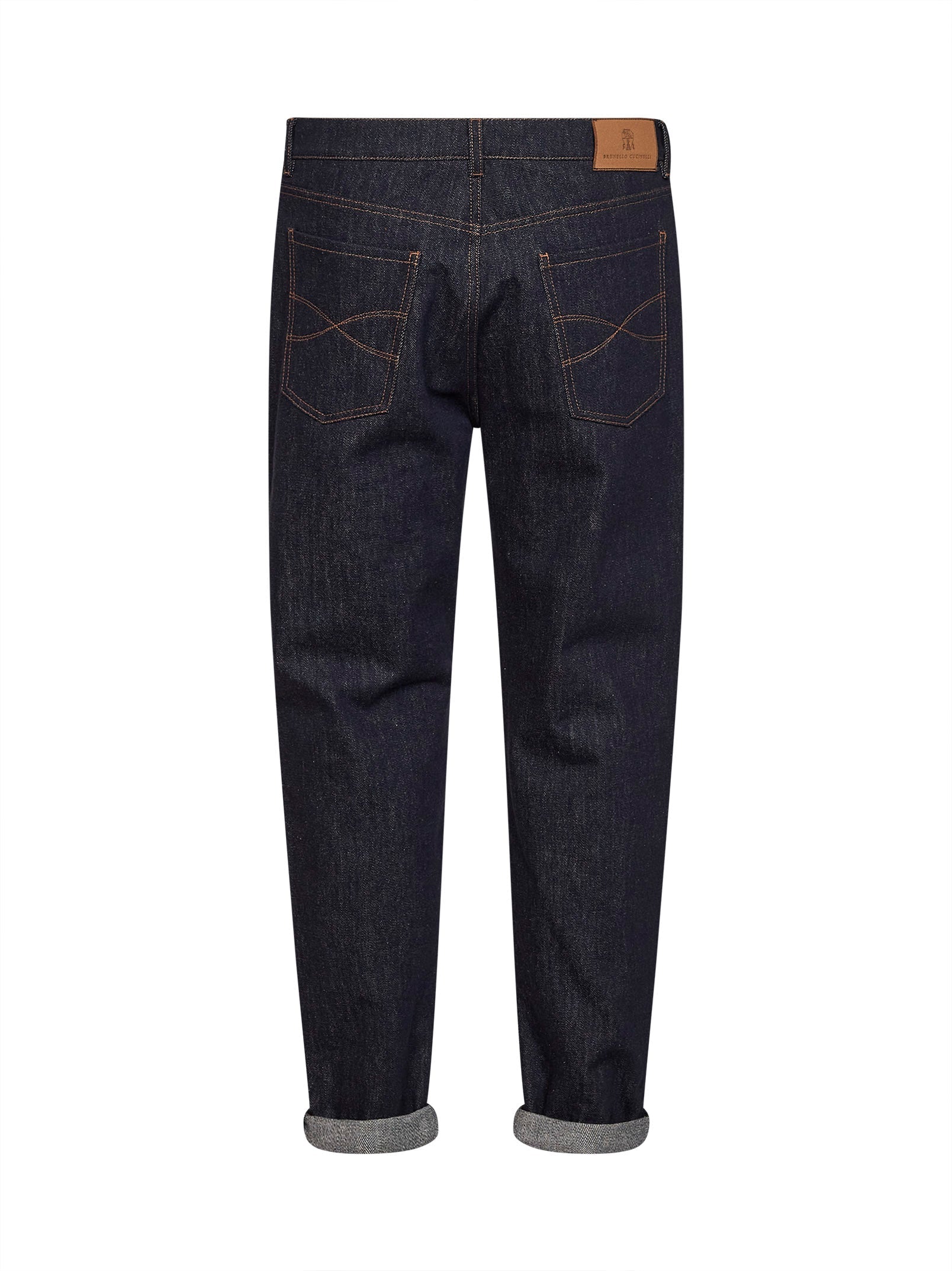 Brunello Cucinelli Men Blue Cotton Denim Iconic Fit Jeans BRUNELLO CUCINELLI