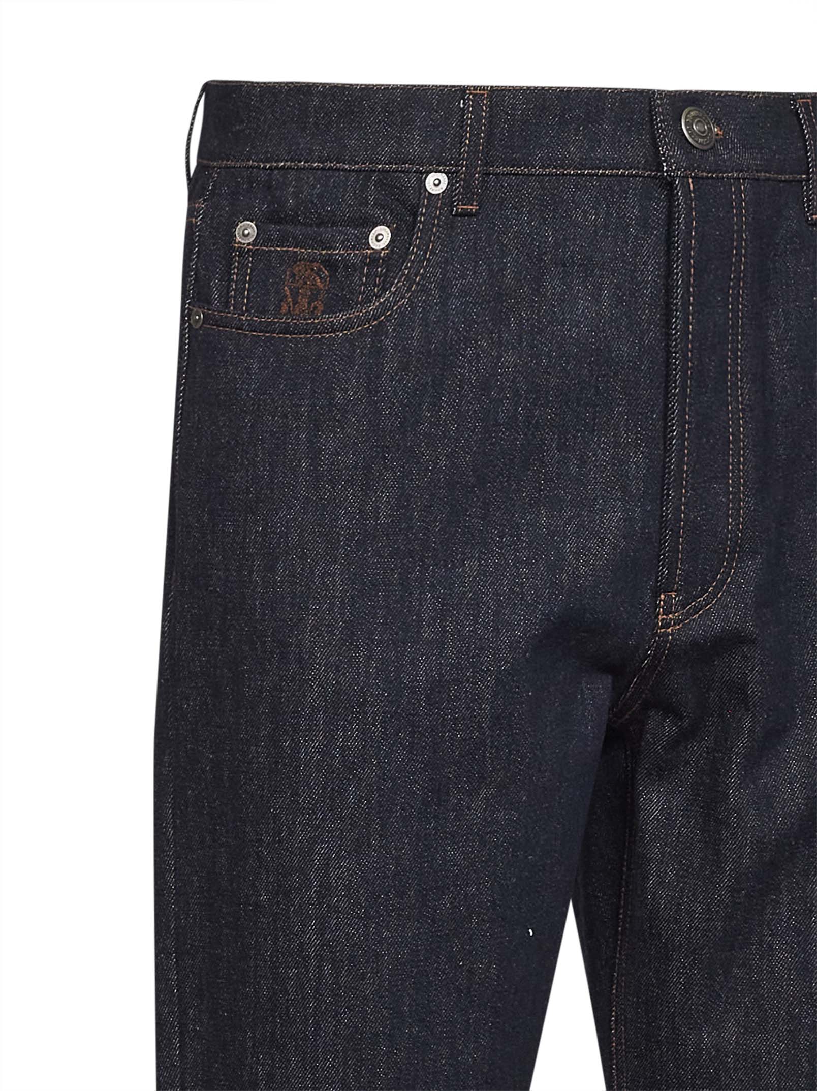 Brunello Cucinelli Men Blue Cotton Denim Iconic Fit Jeans BRUNELLO CUCINELLI