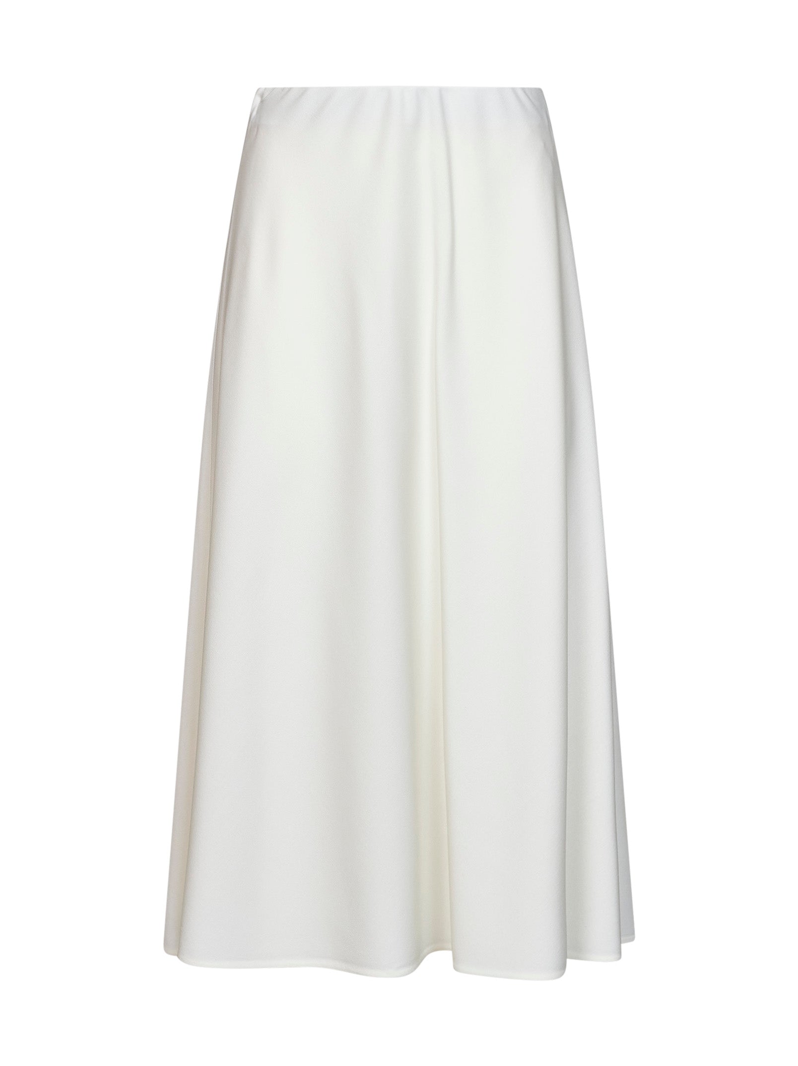 Brunello Cucinelli Women White Twill Flute Skirt BRUNELLO CUCINELLI