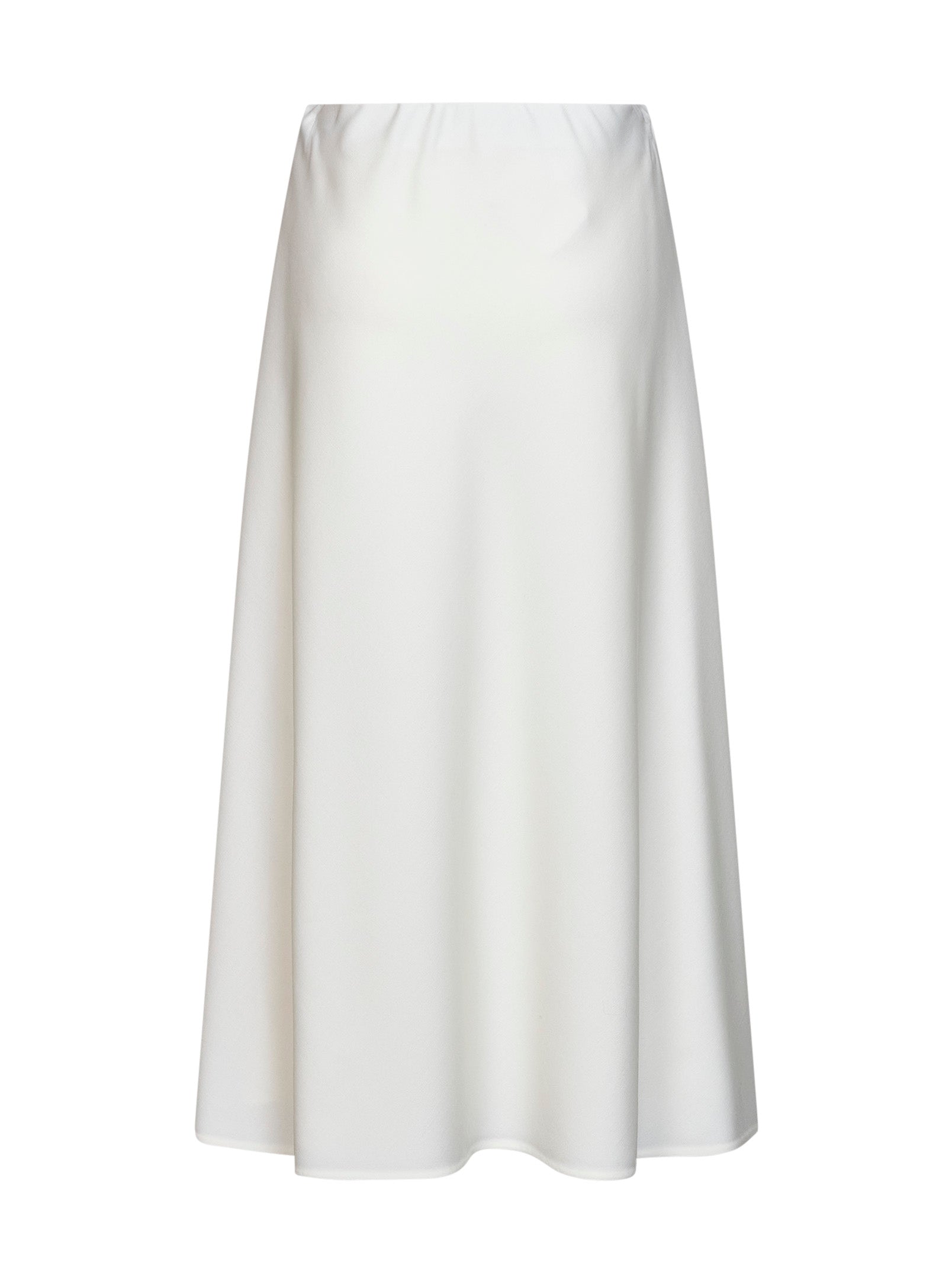 Brunello Cucinelli Women White Twill Flute Skirt BRUNELLO CUCINELLI