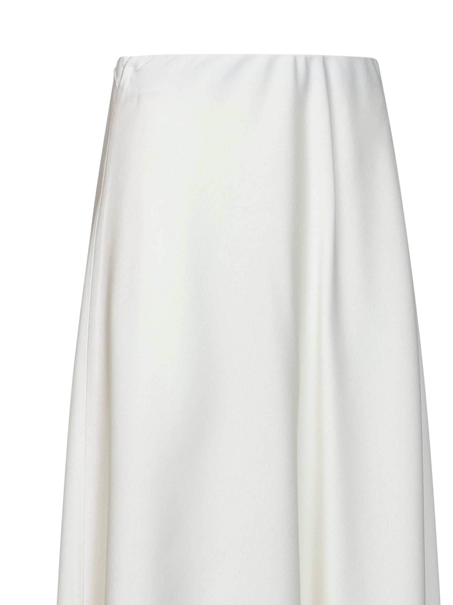 Brunello Cucinelli Women White Twill Flute Skirt BRUNELLO CUCINELLI