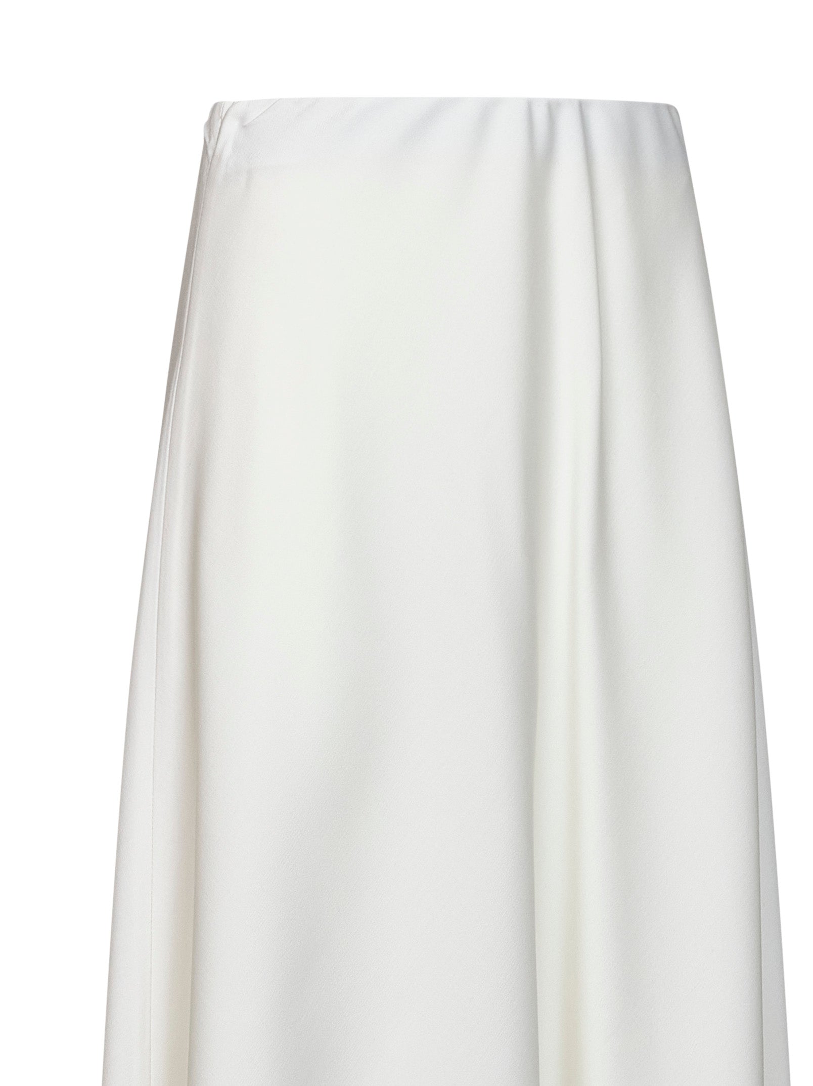 Brunello Cucinelli Women White Twill Flute Skirt BRUNELLO CUCINELLI