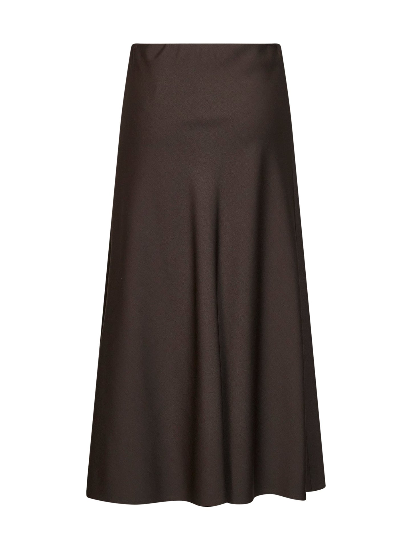 Brunello Cucinelli Women Dark Chocolate Twill Flute Skirt BRUNELLO CUCINELLI