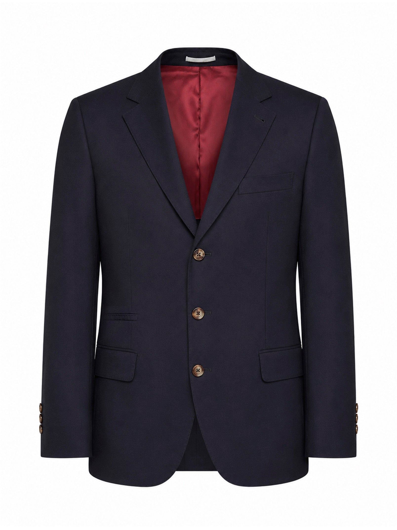 Brunello Cucinelli Men Blue Virgin Wool Flannel Deconstructed Blazer BRUNELLO CUCINELLI