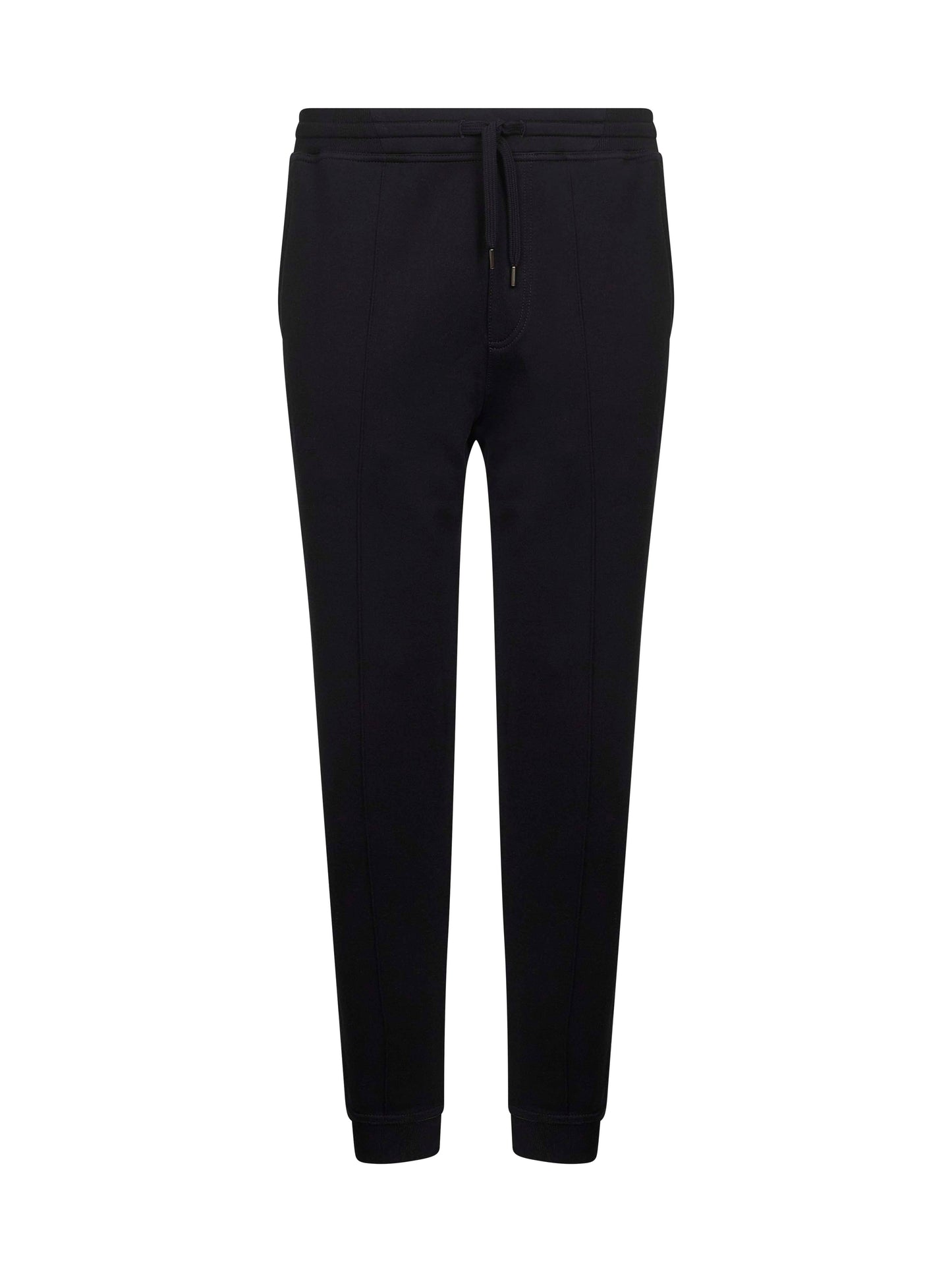 Brunello Cucinelli Men Black Double Fleece Jogger Trousers BRUNELLO CUCINELLI