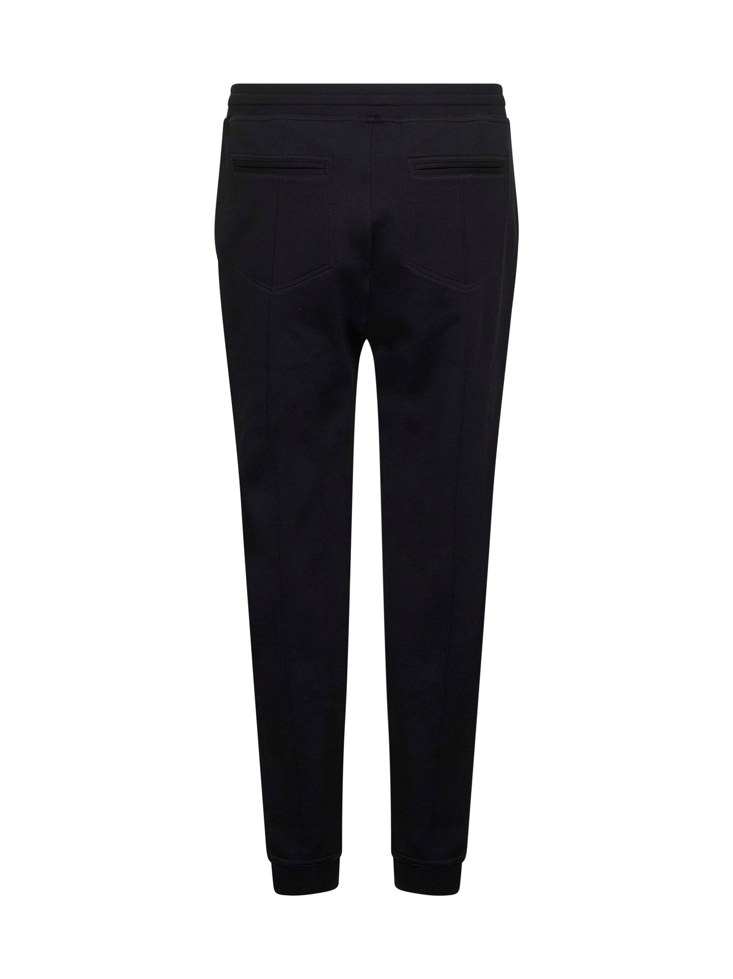 Brunello Cucinelli Men Black Double Fleece Jogger Trousers BRUNELLO CUCINELLI