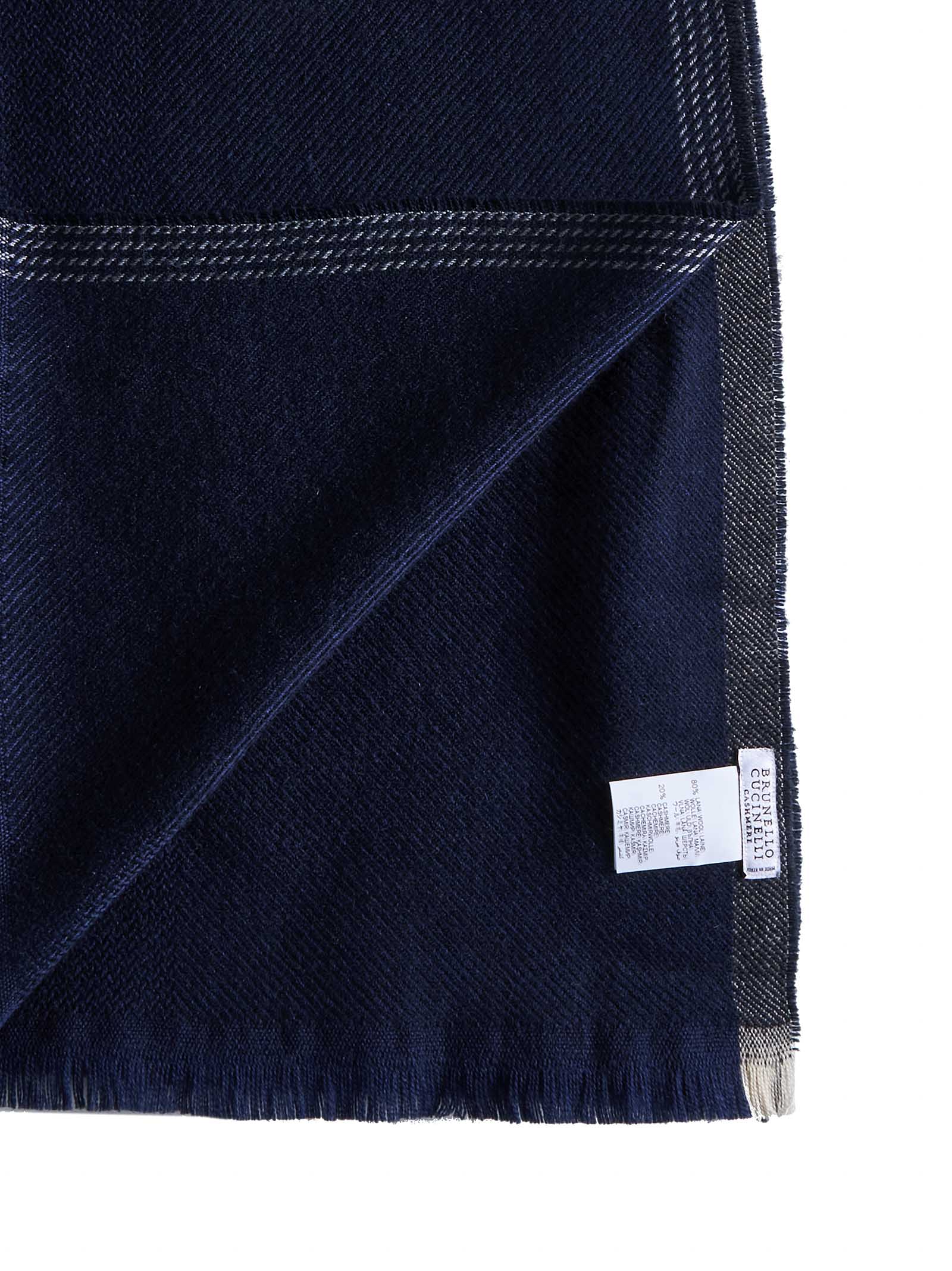 Brunello Cucinelli Men Wool And Cashmere Scarf BRUNELLO CUCINELLI