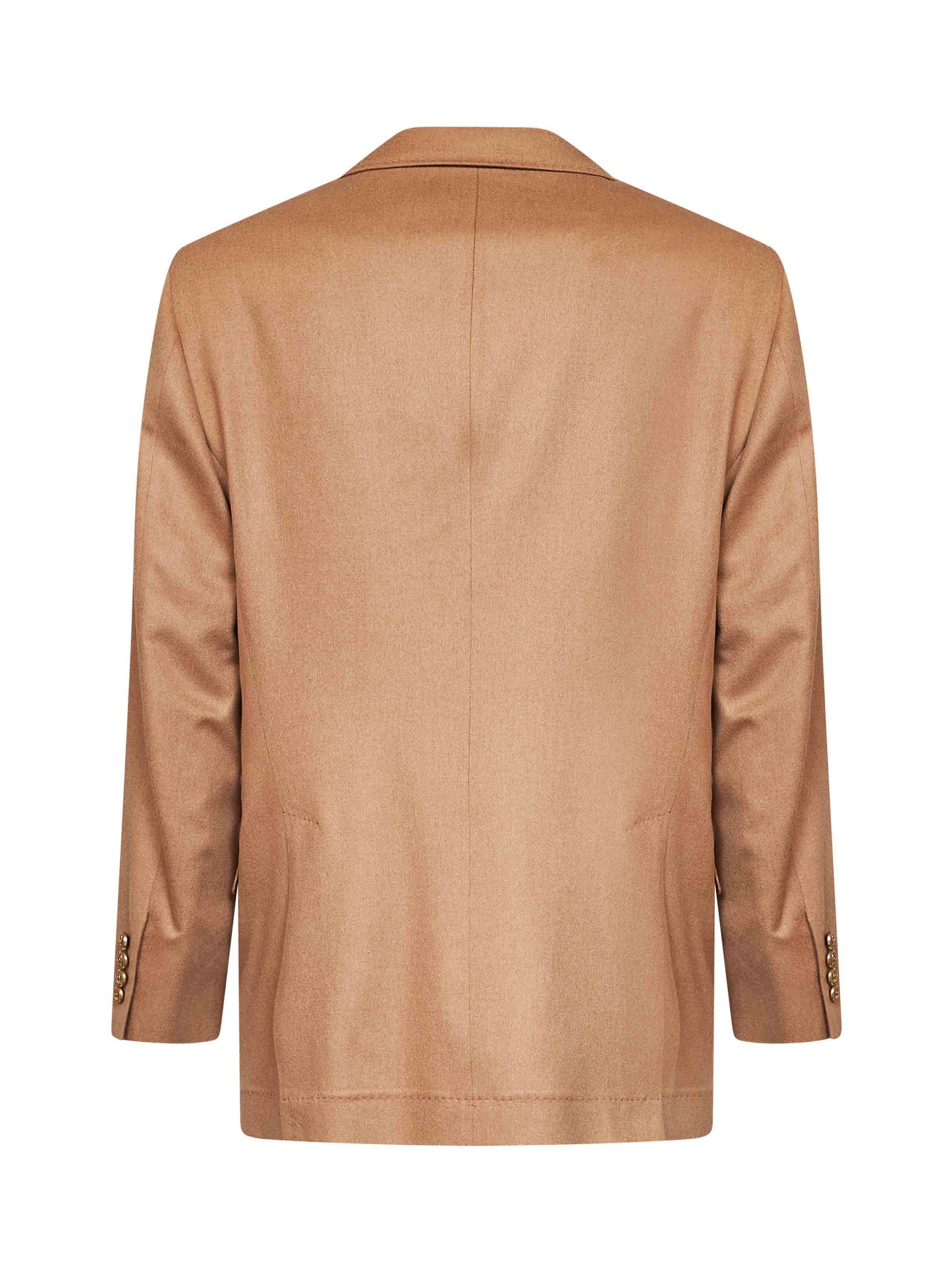 Brunello Cucinelli Men Camel Camel Hair Tailor One-And-A-Half-Breasted Jacket BRUNELLO CUCINELLI