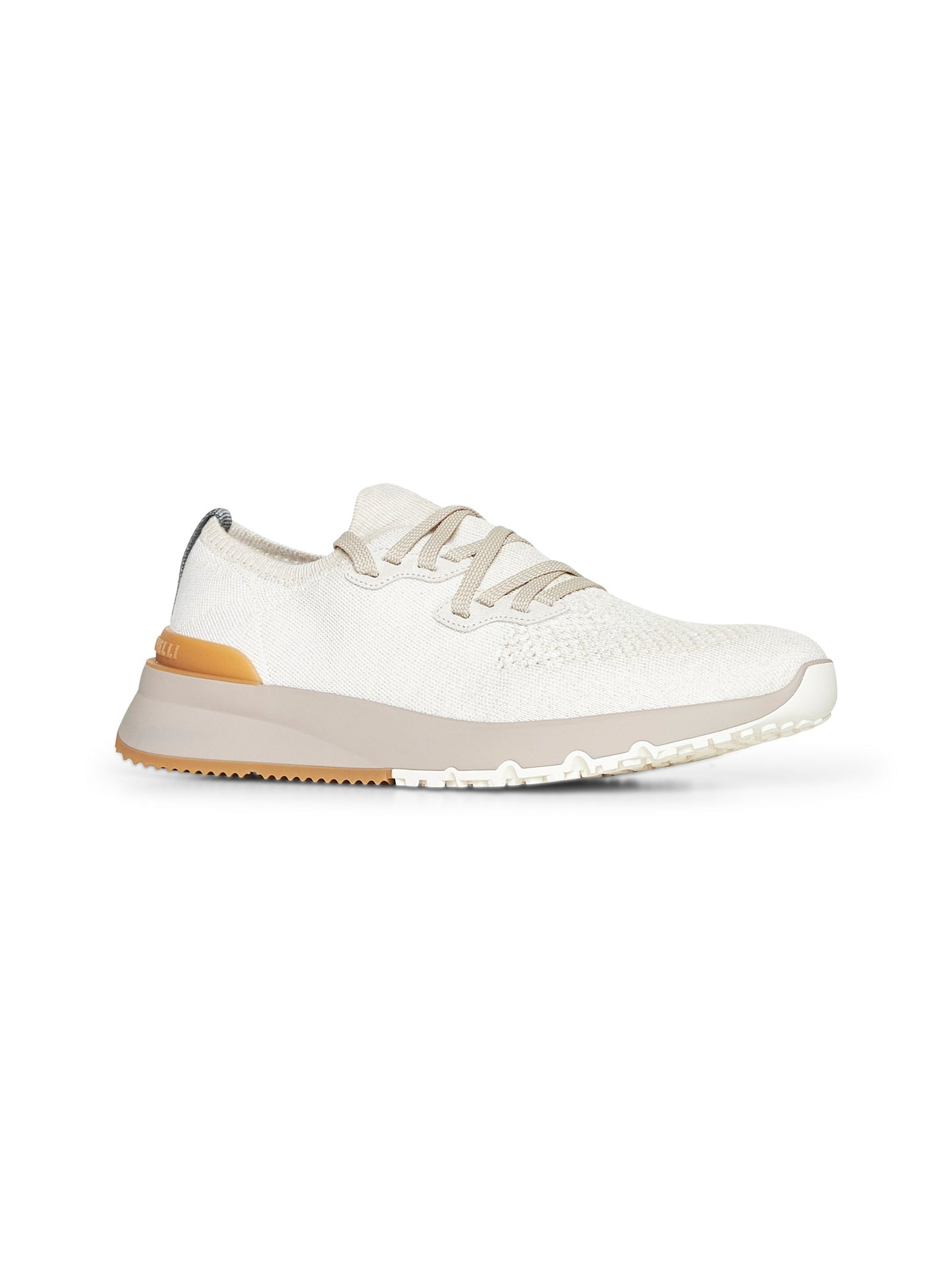 Brunello Cucinelli Men Ivory Chiné Knit Runners BRUNELLO CUCINELLI