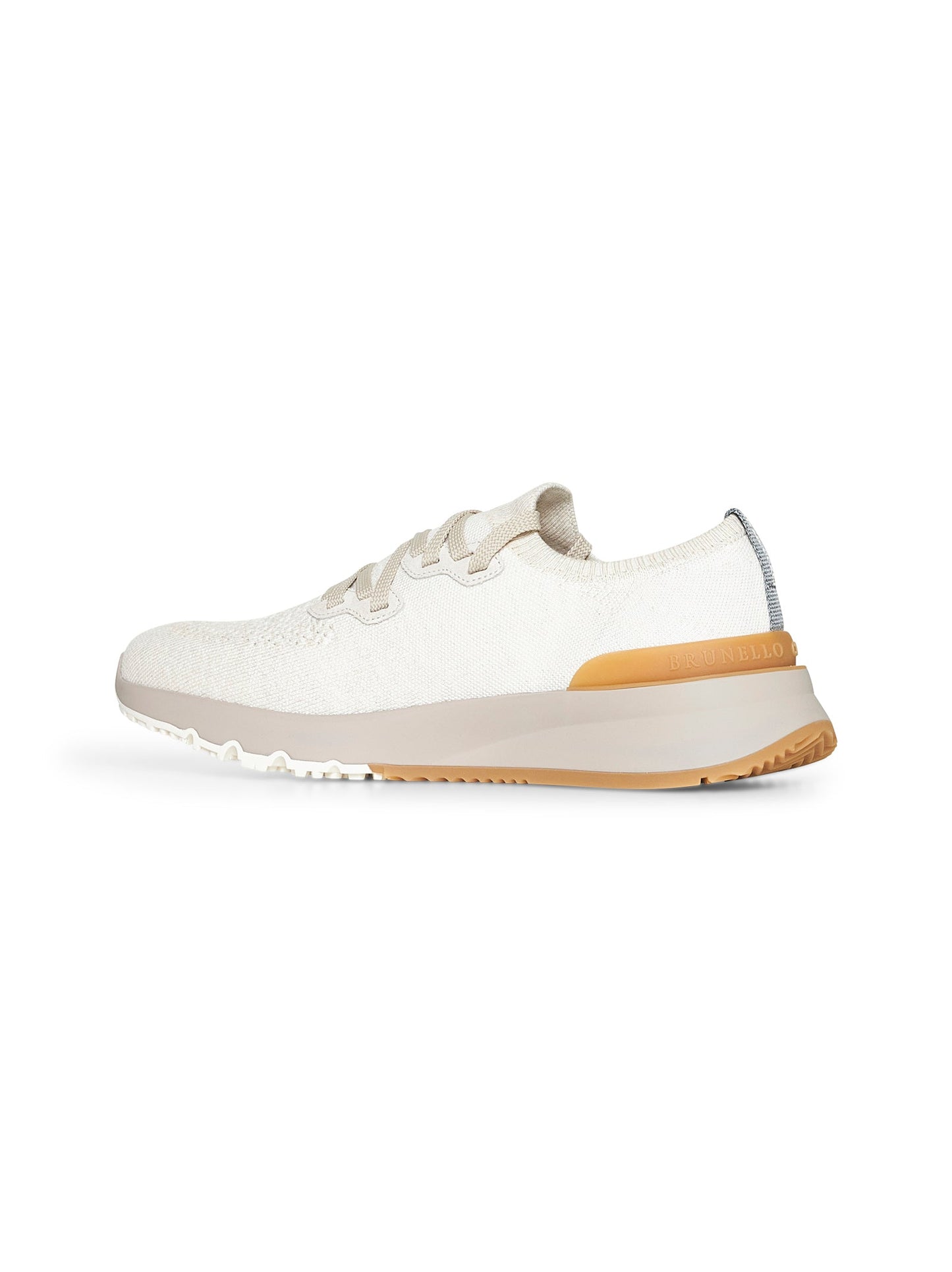 Brunello Cucinelli Men Ivory Chiné Knit Runners BRUNELLO CUCINELLI