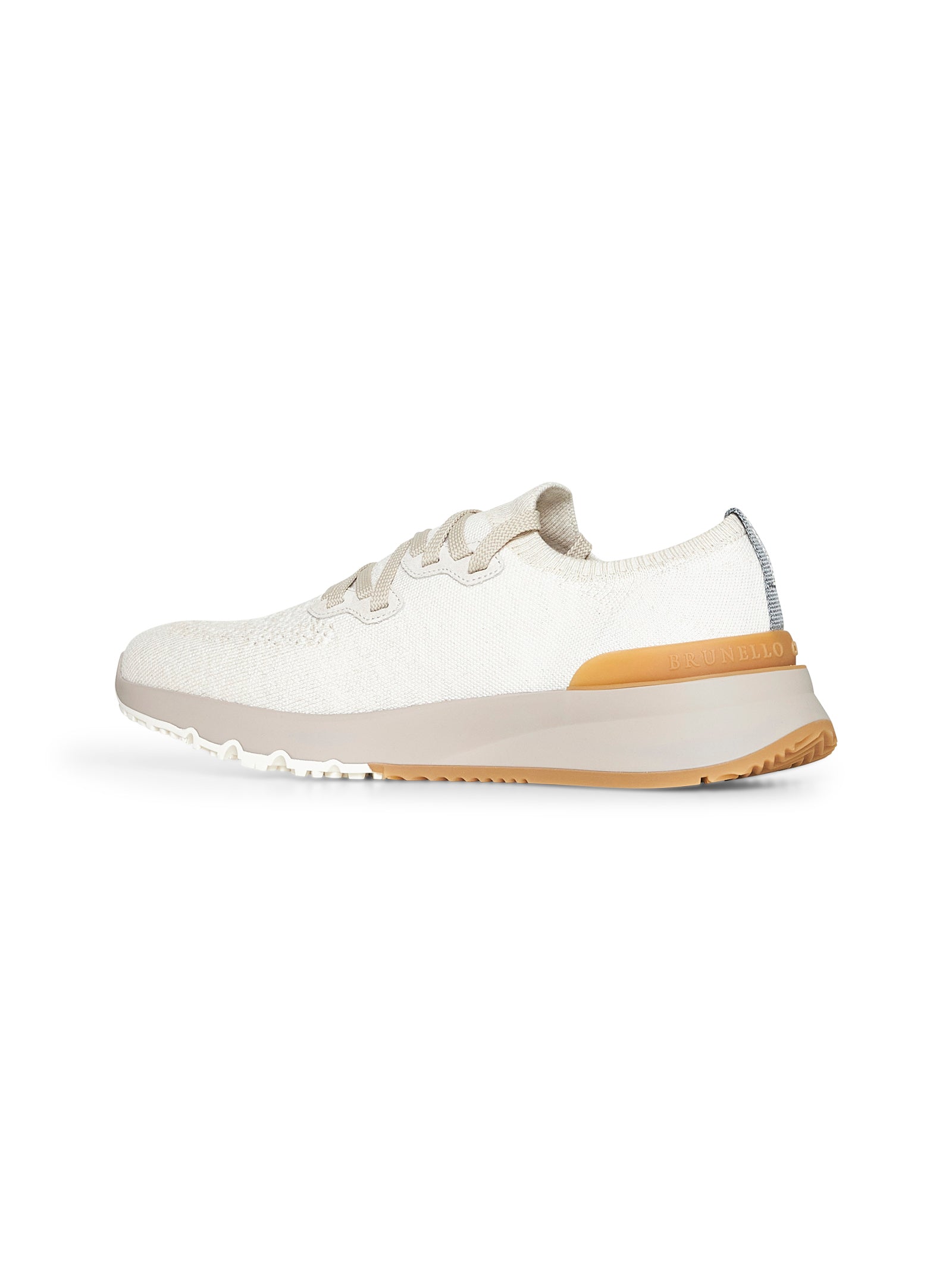 Brunello Cucinelli Men Ivory Chiné Knit Runners BRUNELLO CUCINELLI