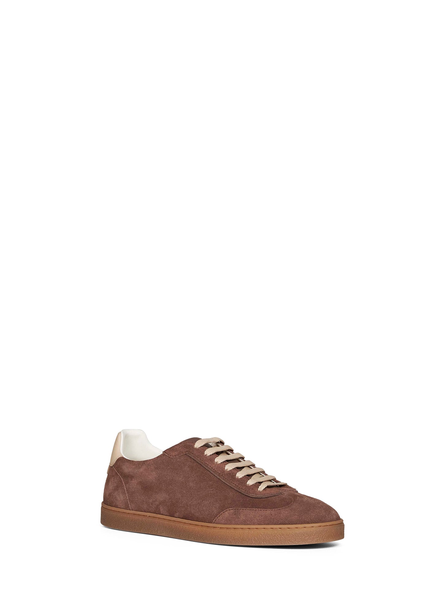 Brunello Cucinelli Men Mud Suede Sneakers BRUNELLO CUCINELLI