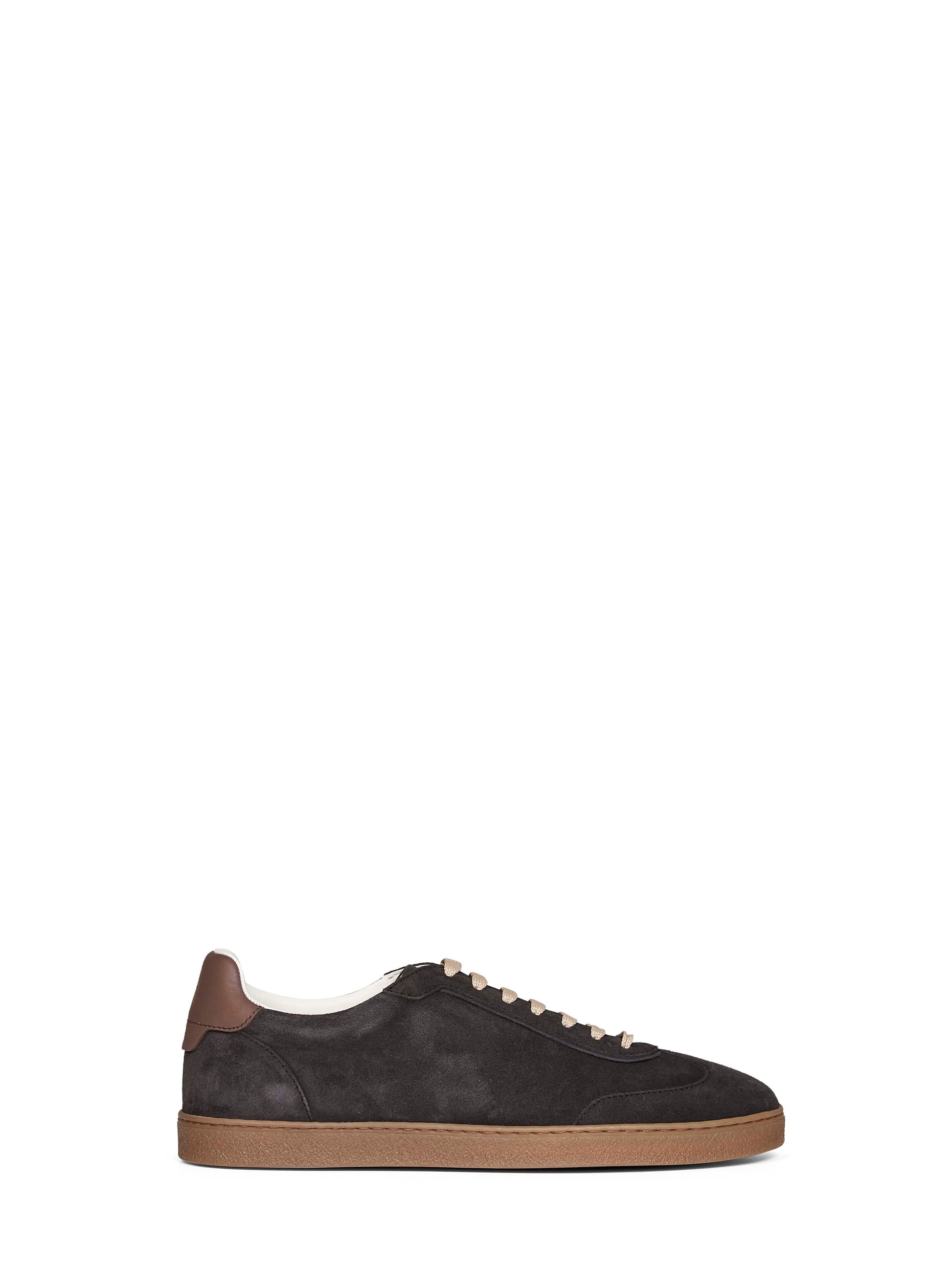 Brunello Cucinelli Men Pepper Suede Sneakers BRUNELLO CUCINELLI