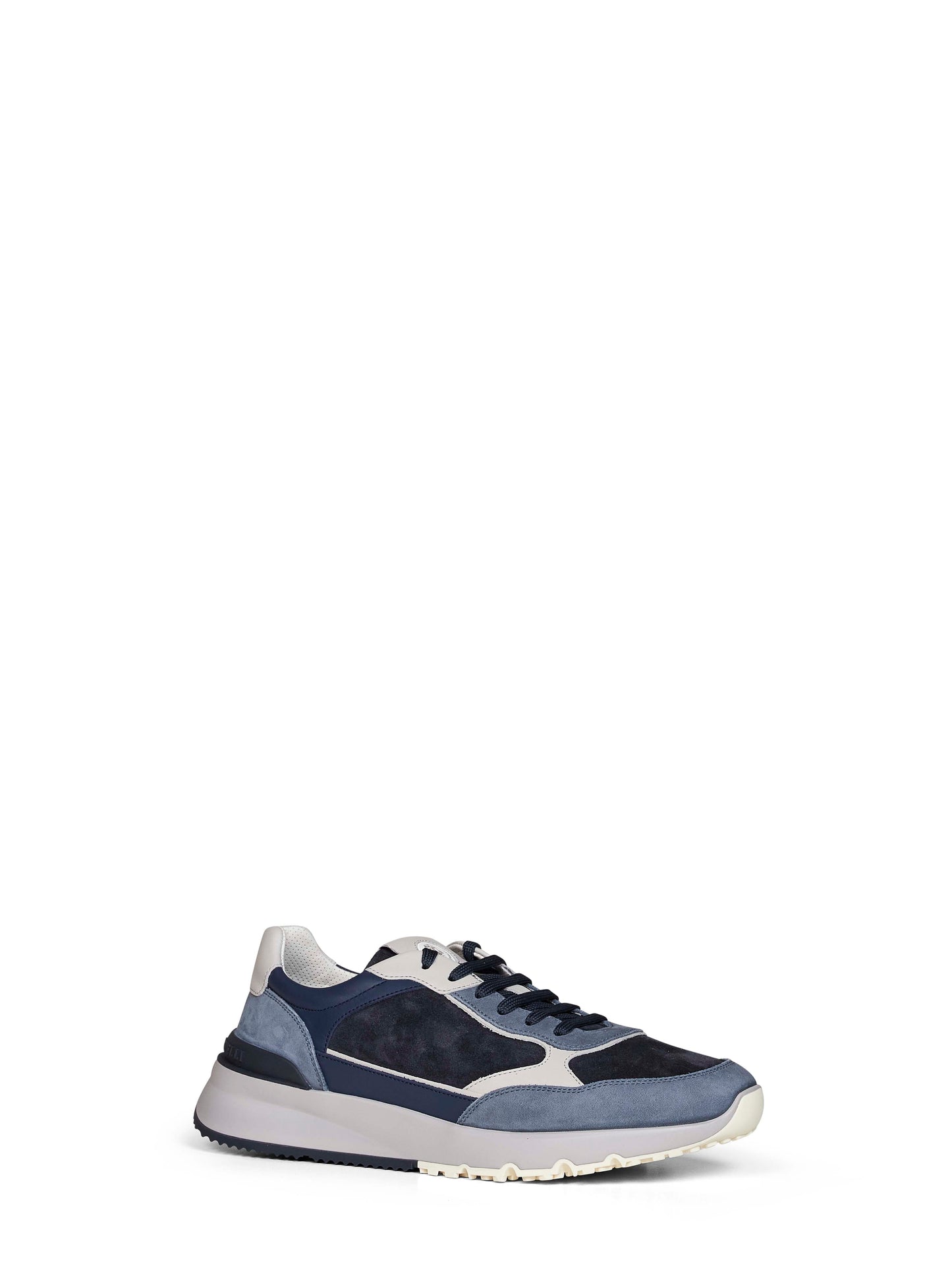 Brunello Cucinelli Men Multicolor Suede And Smooth Leather Sneakers BRUNELLO CUCINELLI