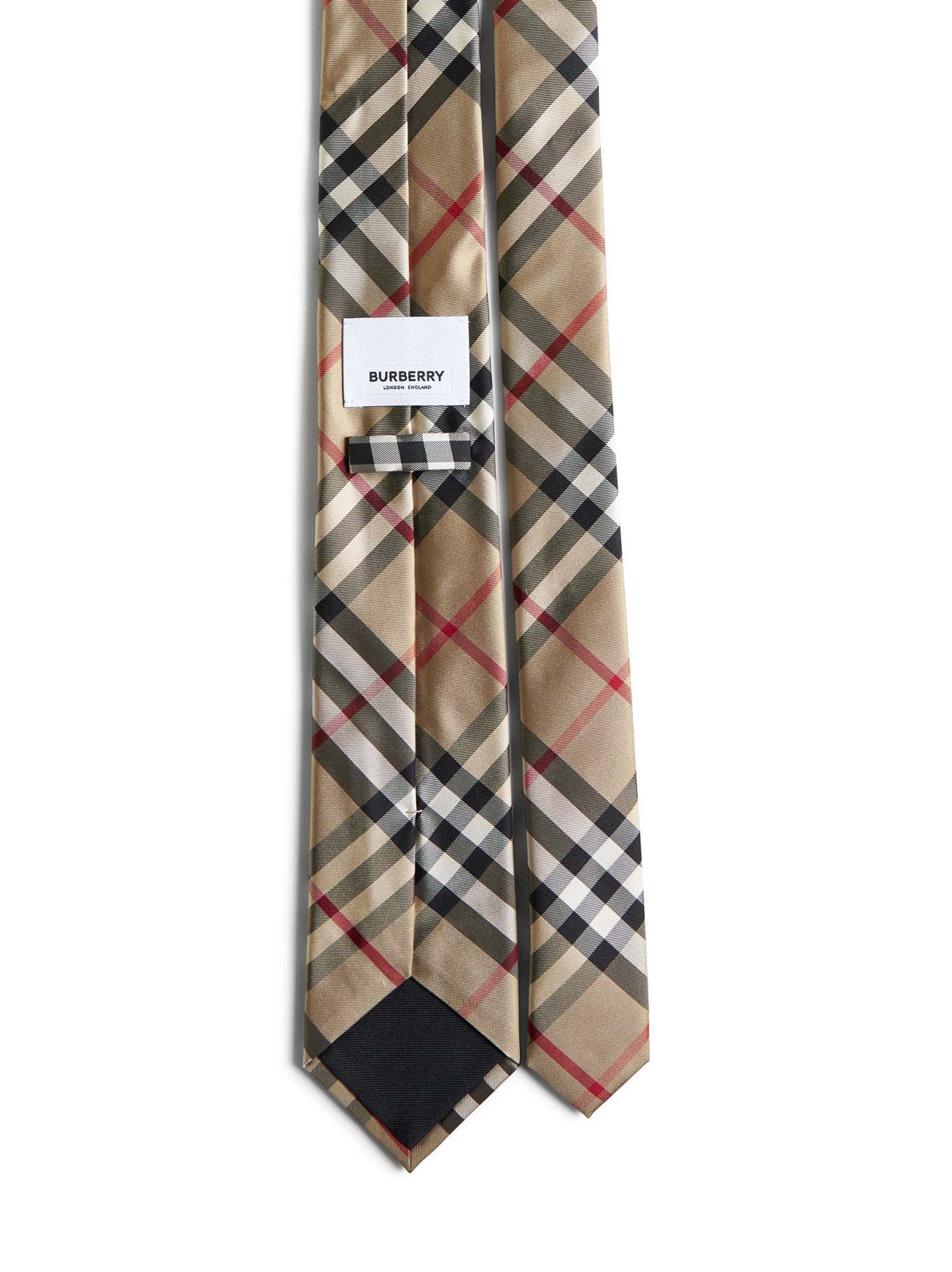 Burberry Men Check Silk Tie BURBERRY