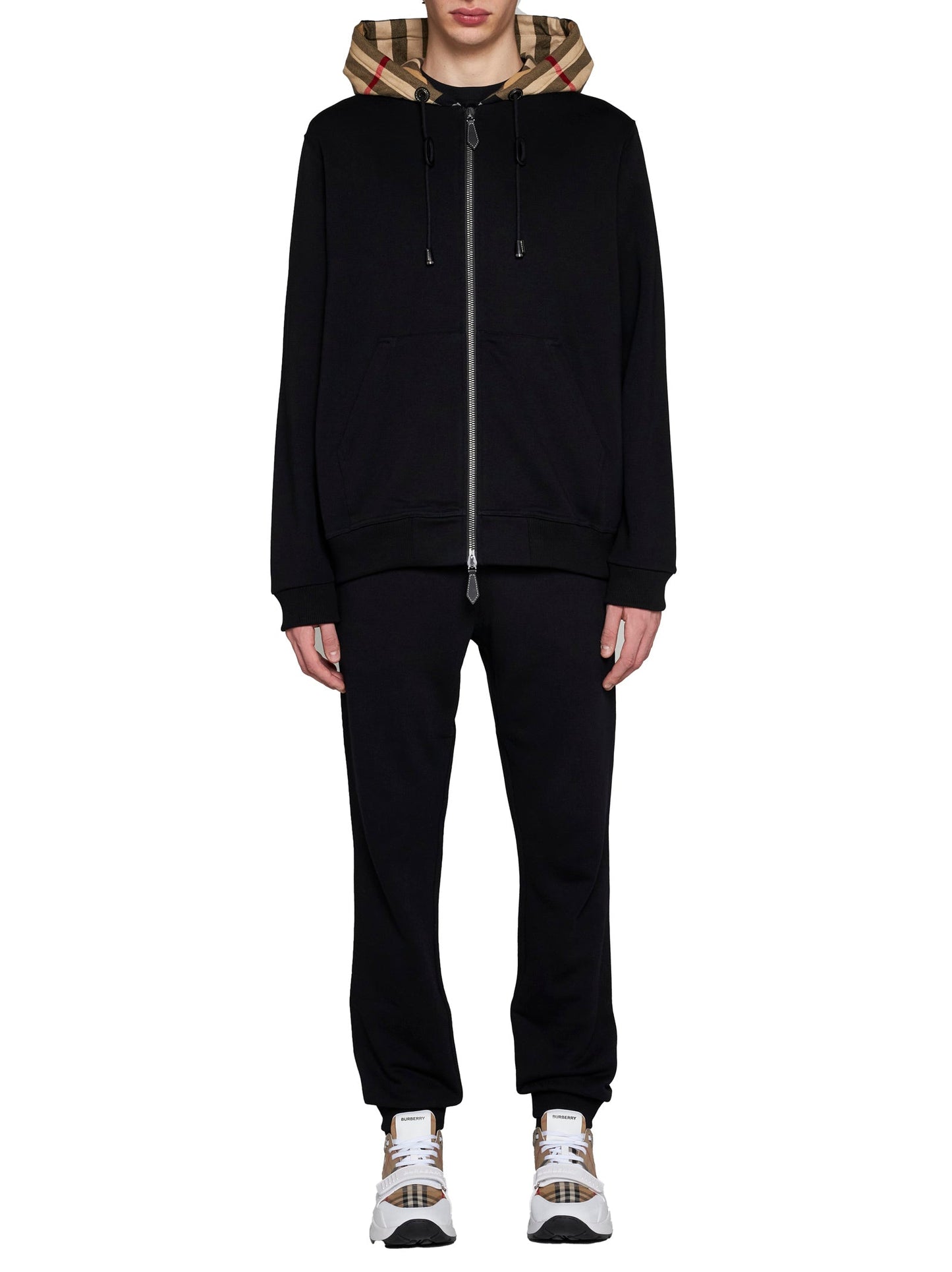 Burberry Men Check Hoodie BURBERRY