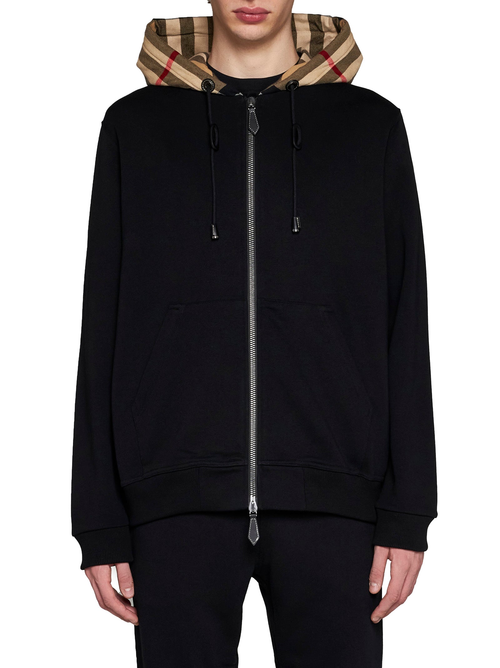 Burberry Men Check Hoodie BURBERRY