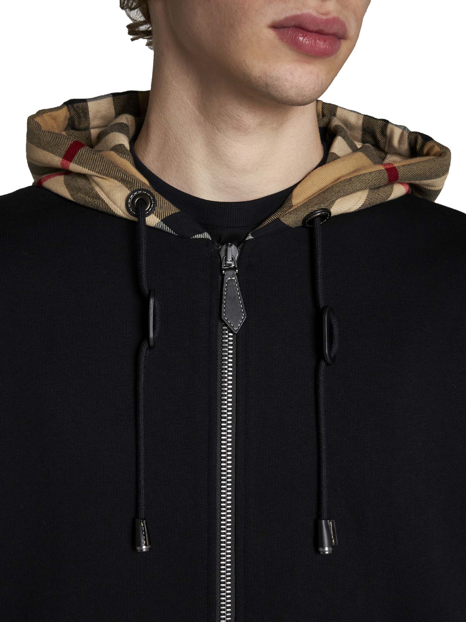Burberry Men Check Hoodie BURBERRY