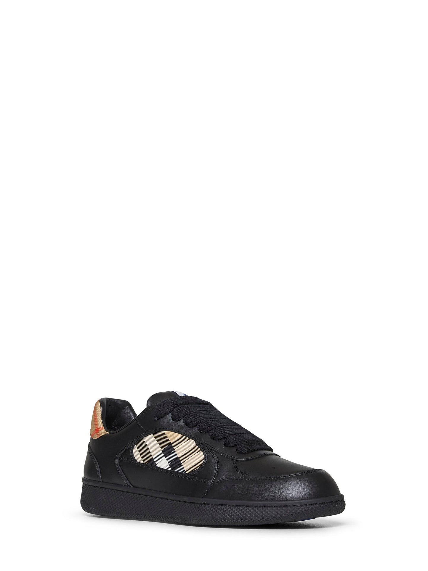 Burberry Men Terrace Sneakers In Black Leather BURBERRY