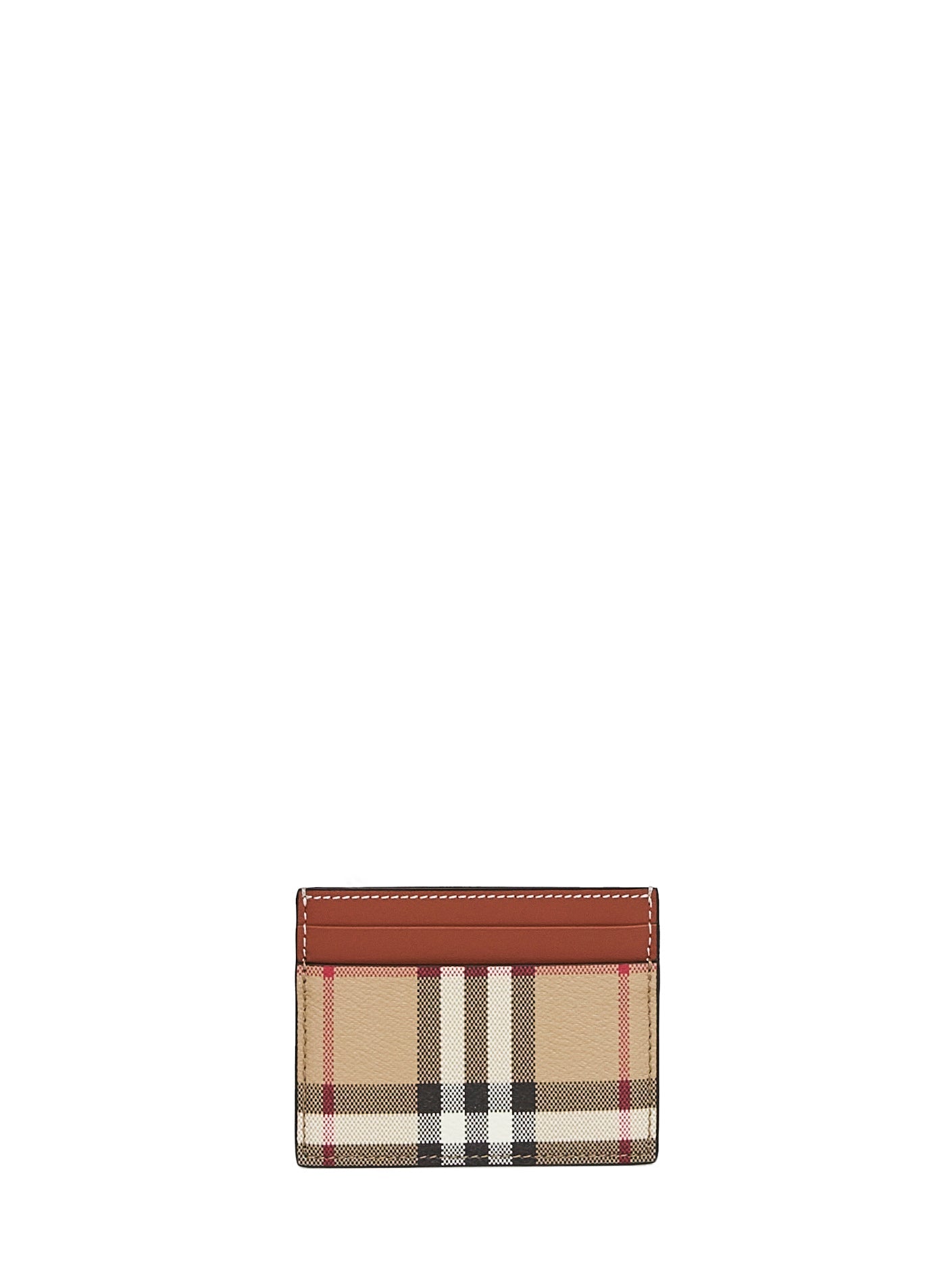 Burberry Women Archive Beige Check Credit Card Holder BURBERRY