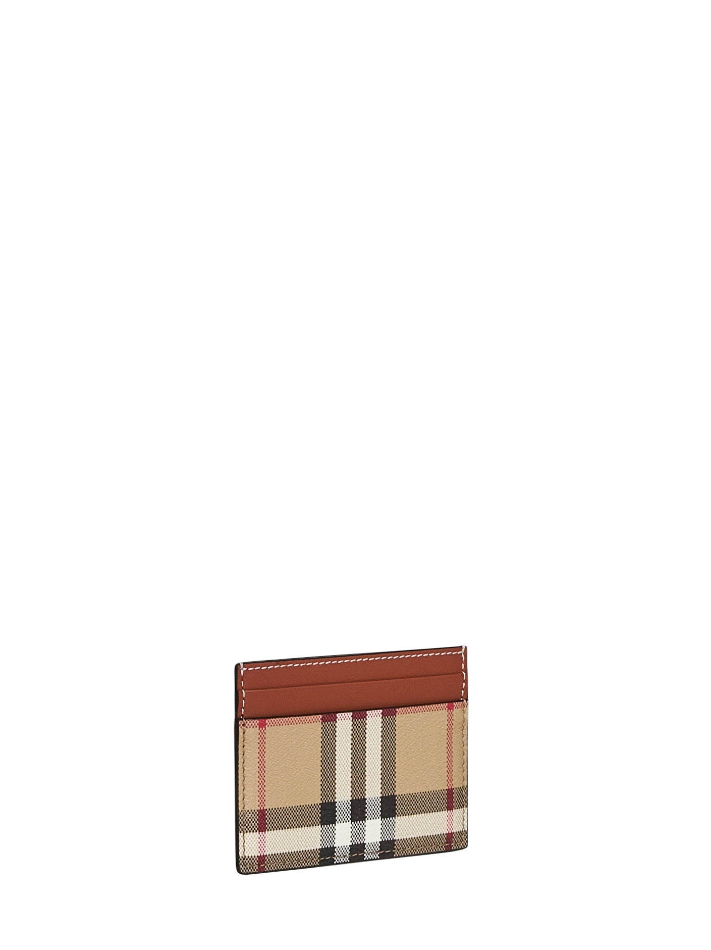 Burberry Women Archive Beige Check Credit Card Holder BURBERRY