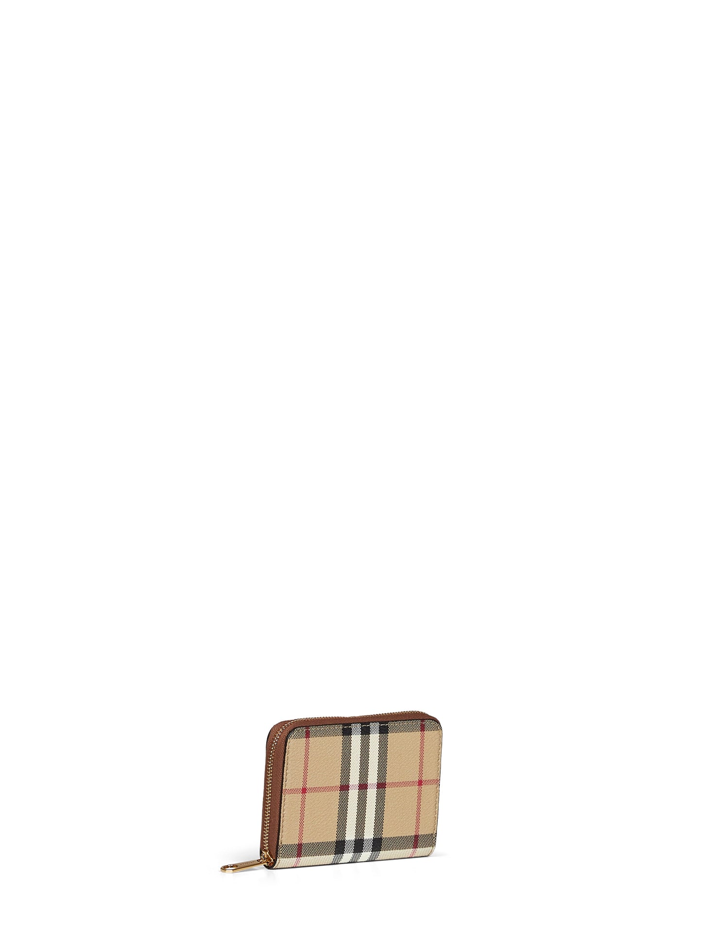Burberry Women Archive Beige Check Zipped Small Wallet BURBERRY