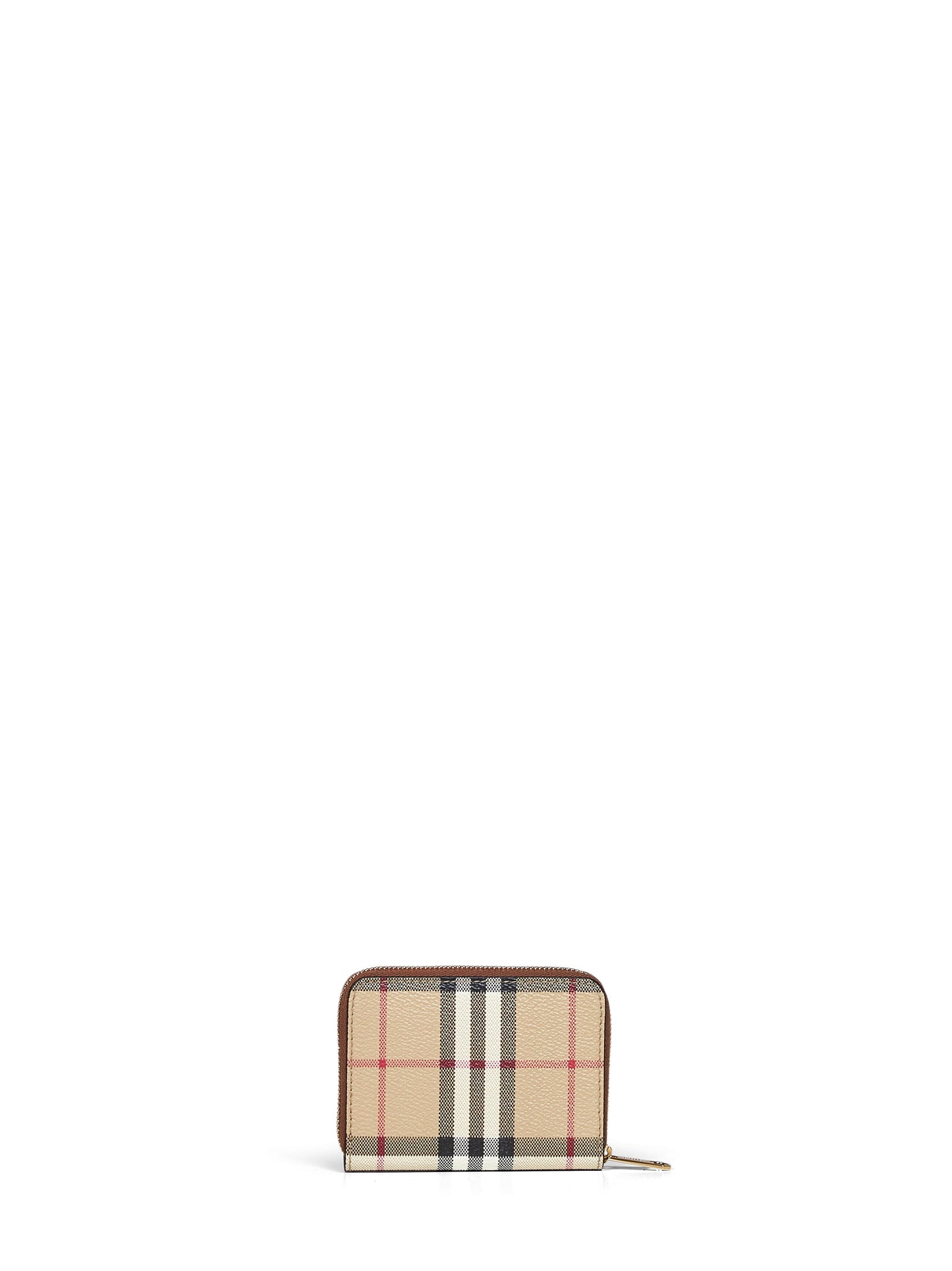 Burberry Women Archive Beige Check Zipped Small Wallet BURBERRY