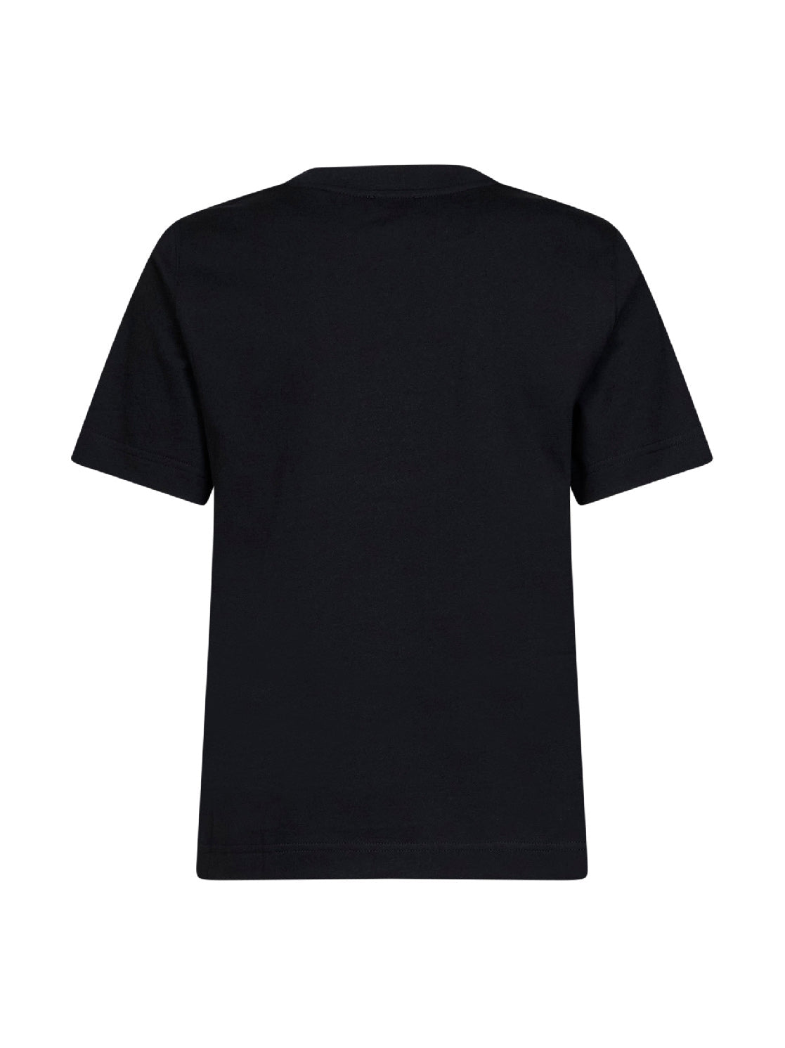Burberry Women Black Cotton Ekd Check T-Shirt BURBERRY