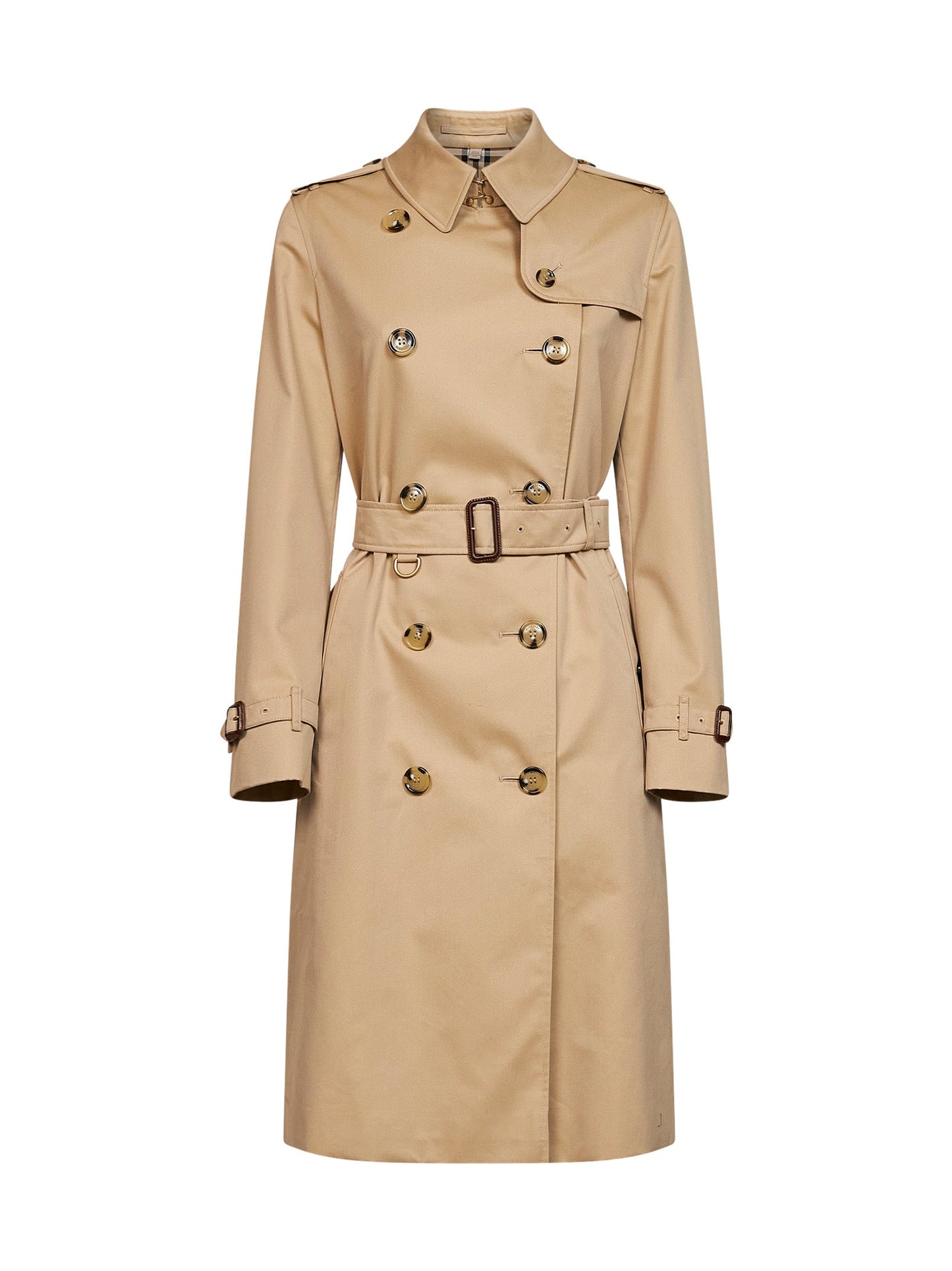 Burberry Women Honey Beige Heritage Kensington Long Trench Coat BURBERRY