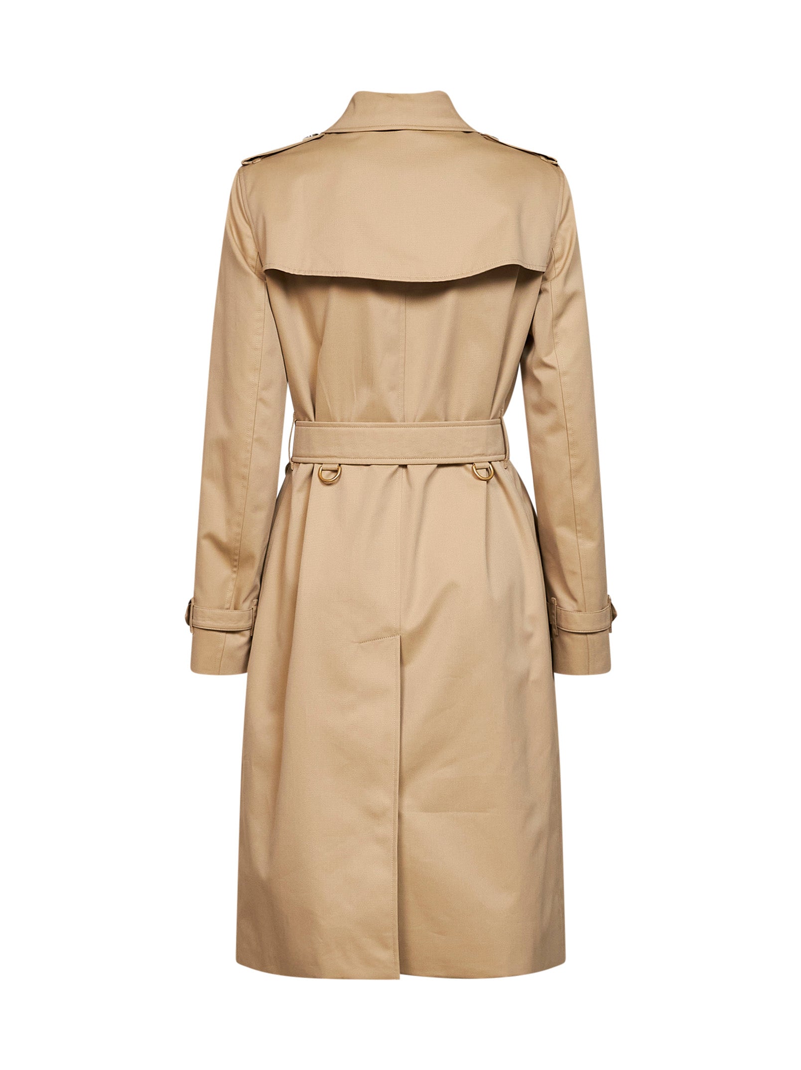 Burberry Women Honey Beige Heritage Kensington Long Trench Coat BURBERRY