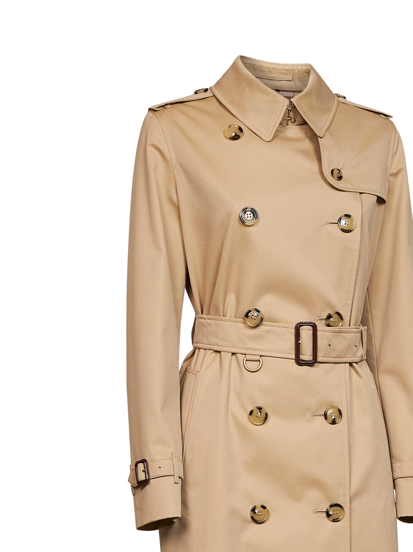 Burberry Women Honey Beige Heritage Kensington Long Trench Coat BURBERRY