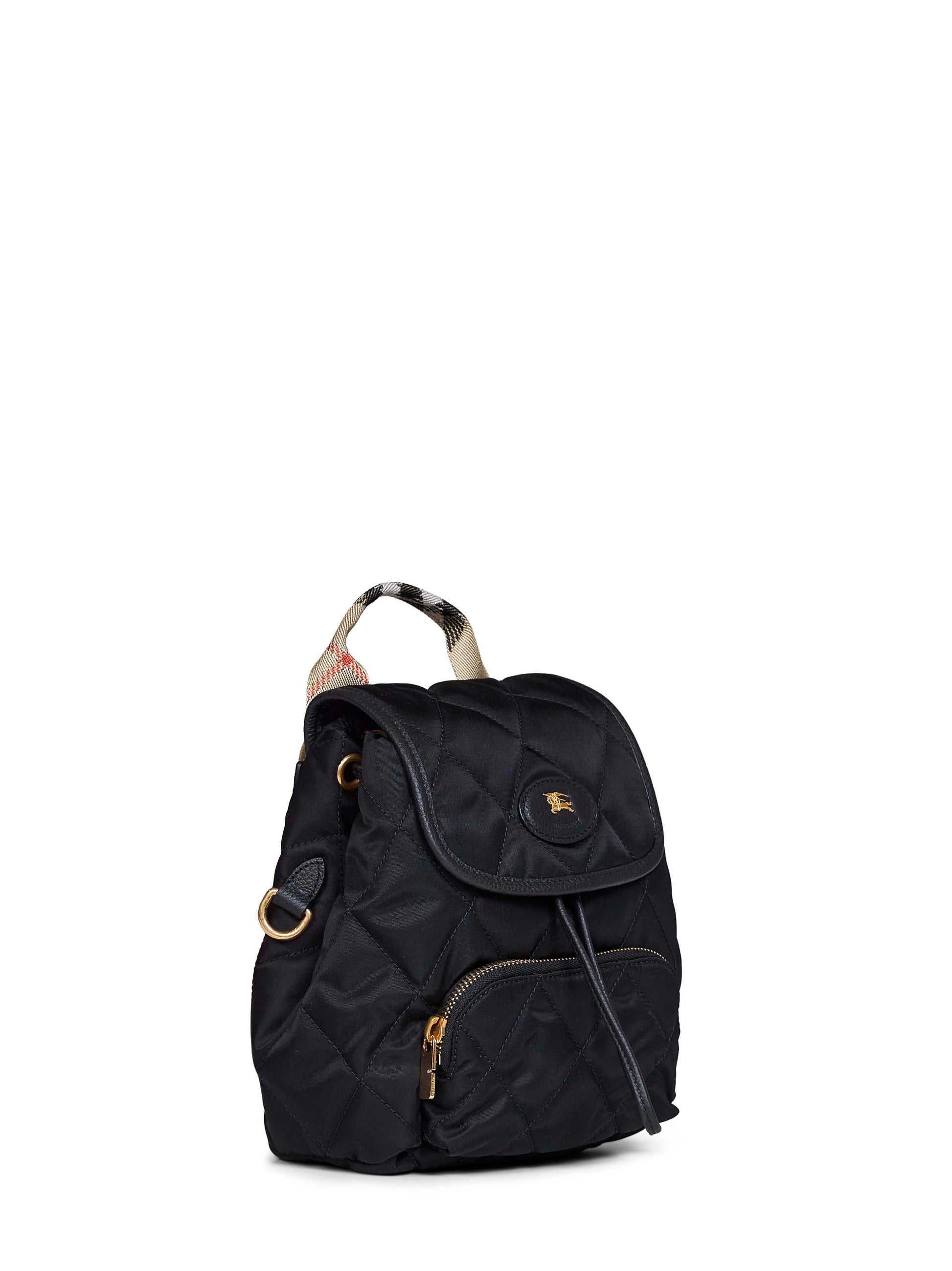 Burberry Women Black Horseshoe Mini Backpack BURBERRY