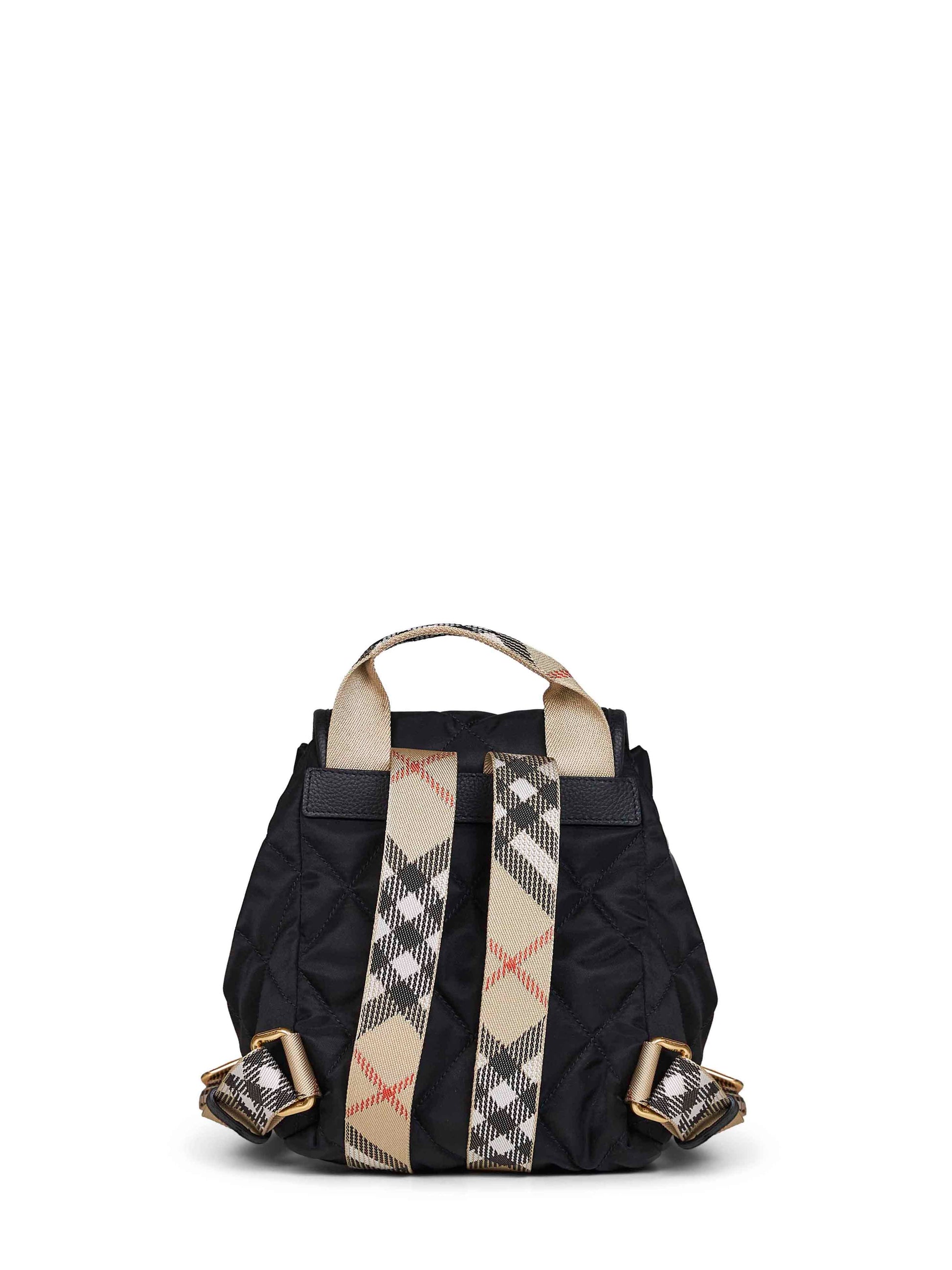 Burberry Women Black Horseshoe Mini Backpack BURBERRY