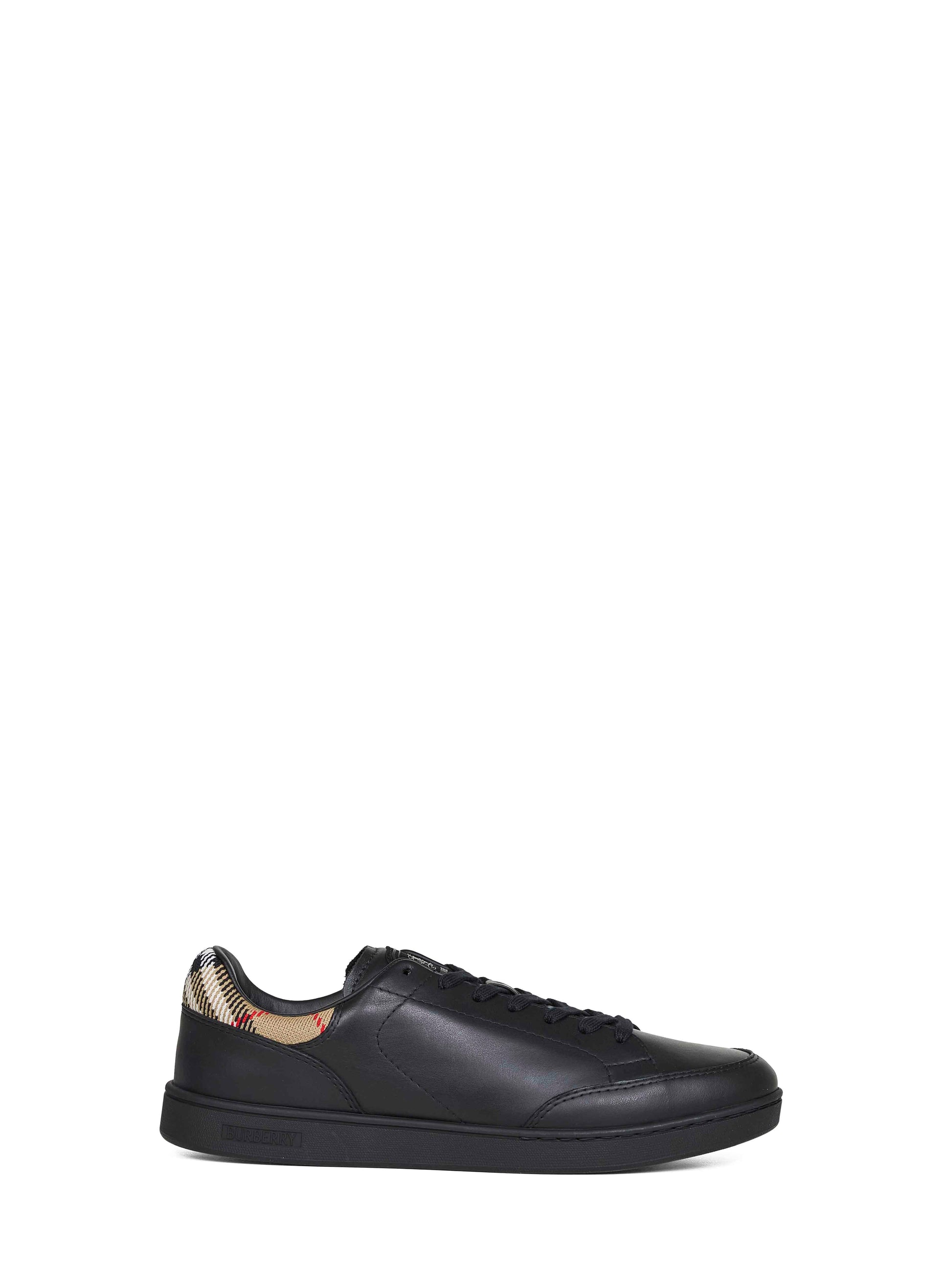Burberry Men Black Calf Leather Set Sneakers BURBERRY