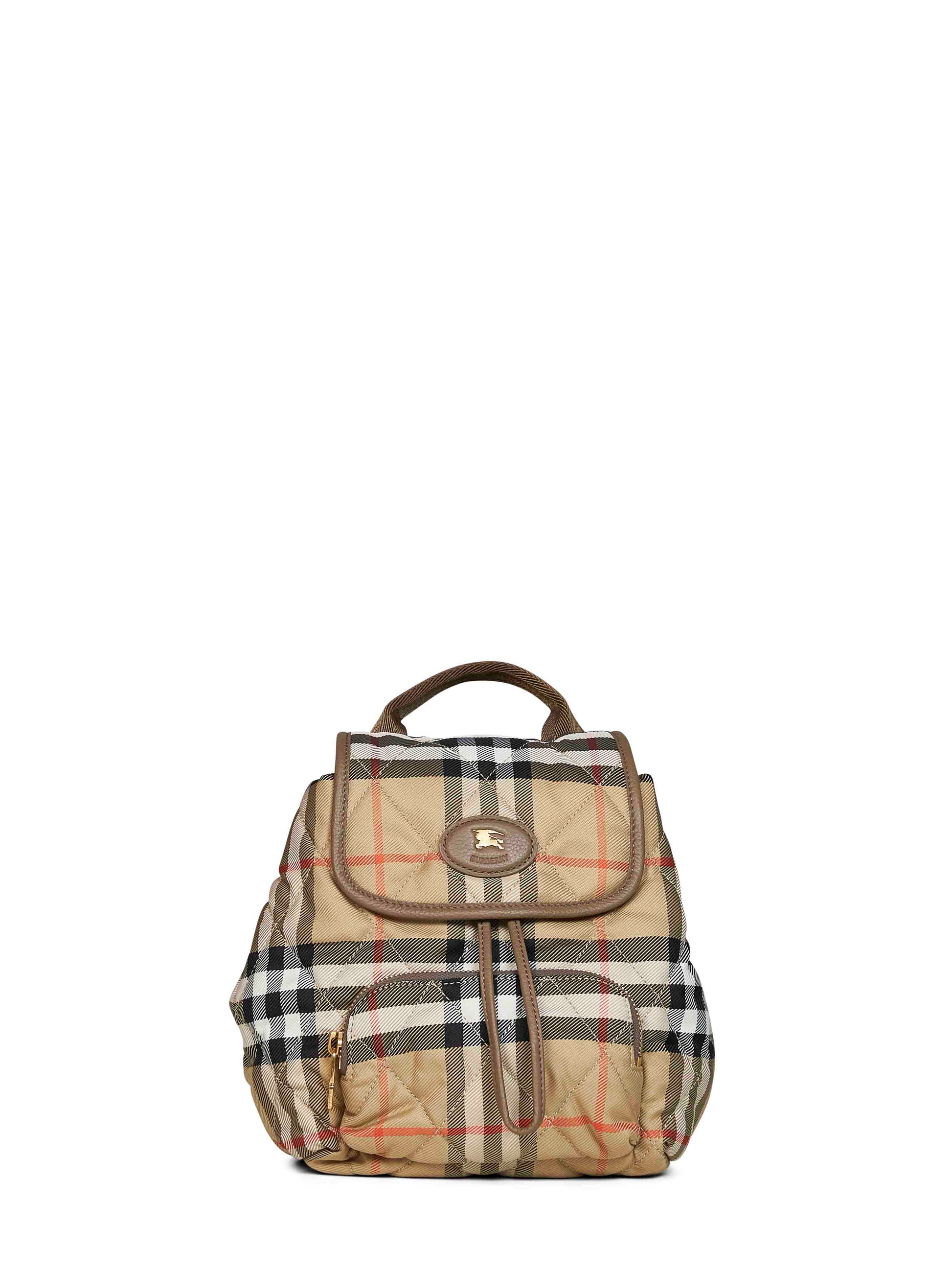 Burberry Women Sand Beige Horseshoe Mini Backpack BURBERRY