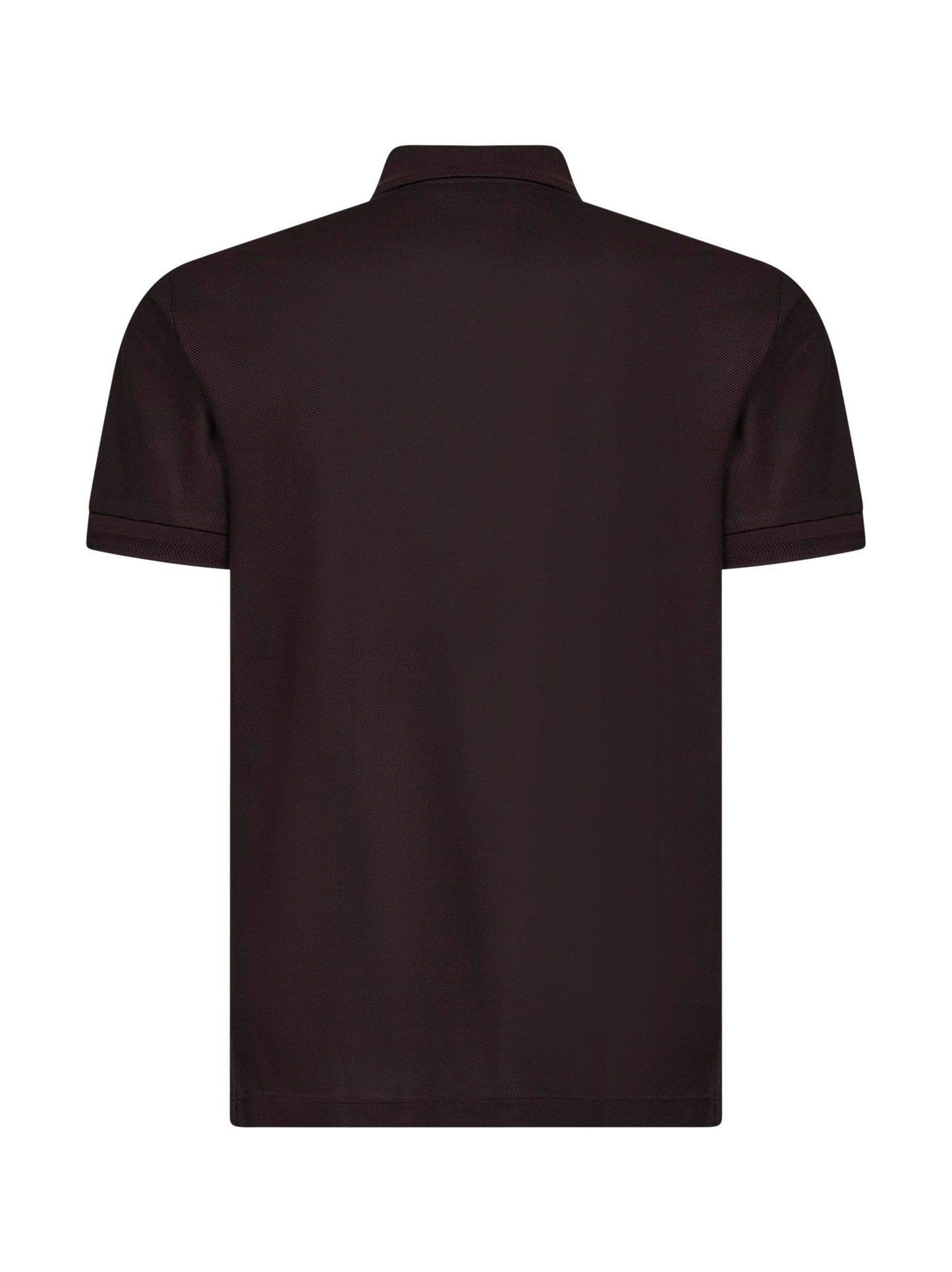Burberry Men Clove Brown Cotton Pique Embroidered Polo Shirt BURBERRY