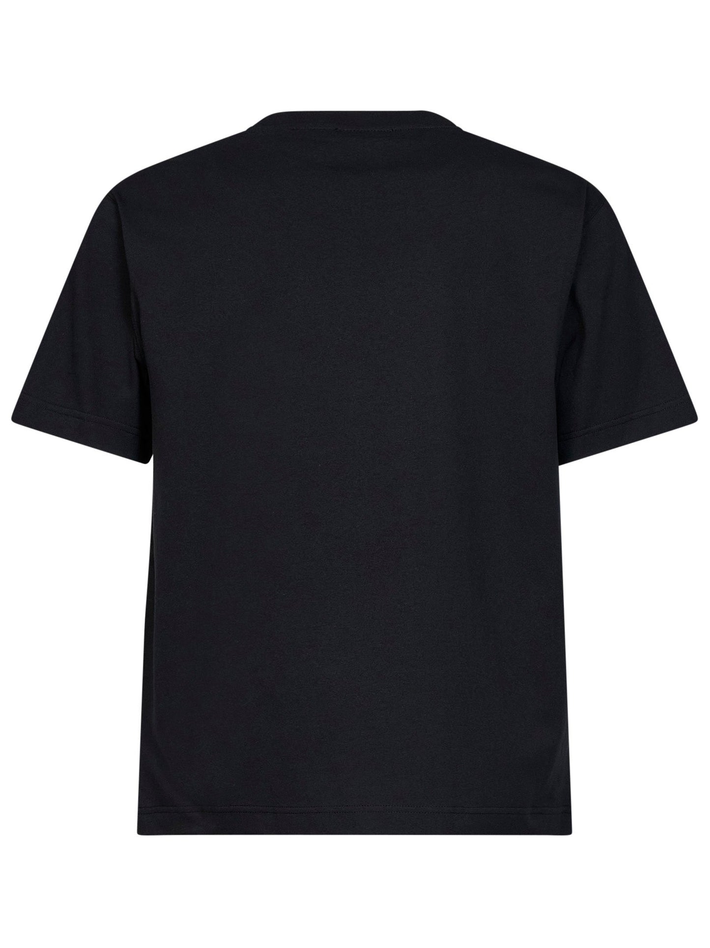 Burberry Men Black Cotton Knight Stamp Check T-Shirt BURBERRY