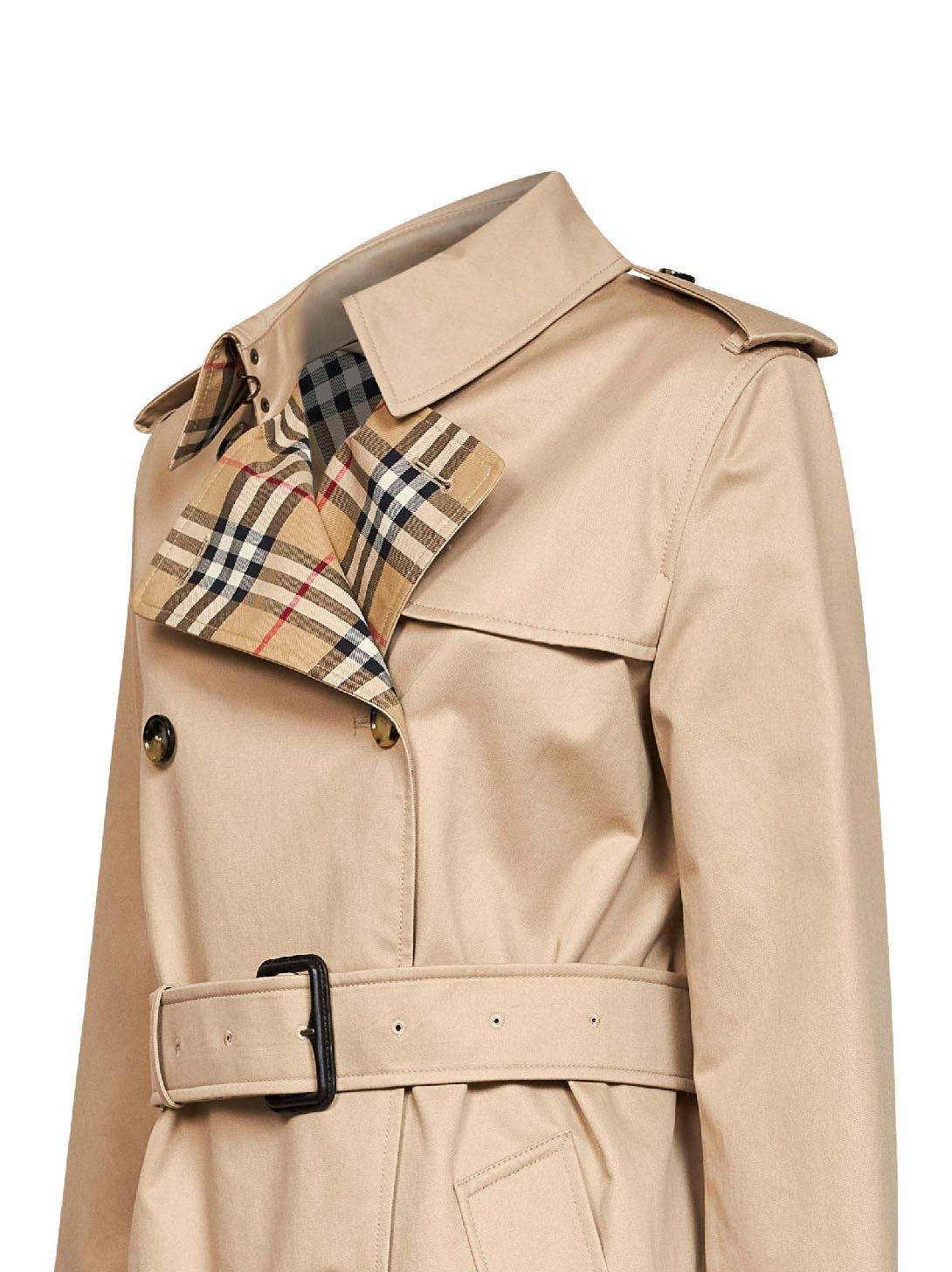 Burberry Women Honey Beige Gabardine Long Lakefield Trench Coat BURBERRY