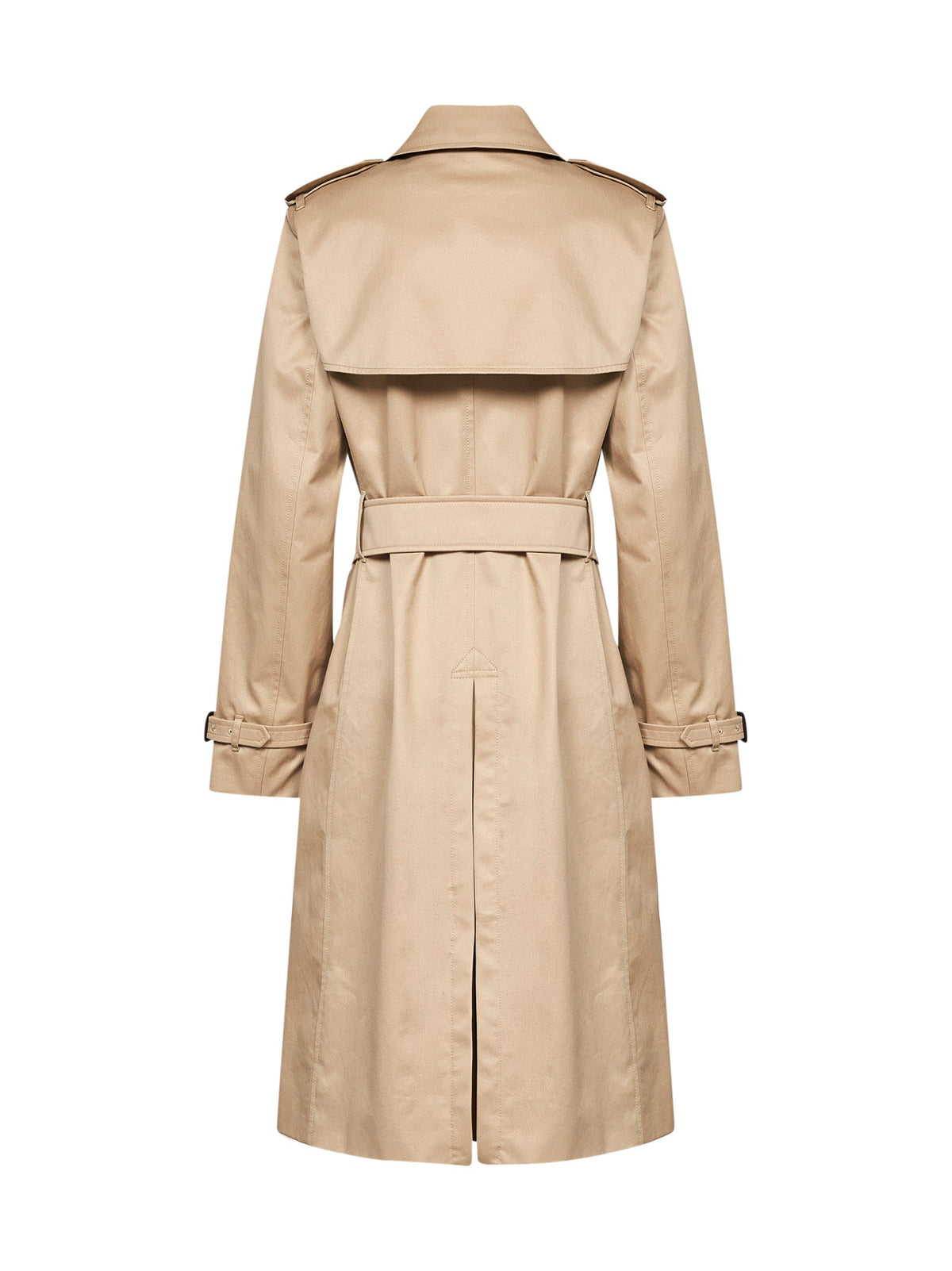 Burberry Women Honey Beige Gabardine Long Lakefield Trench Coat BURBERRY
