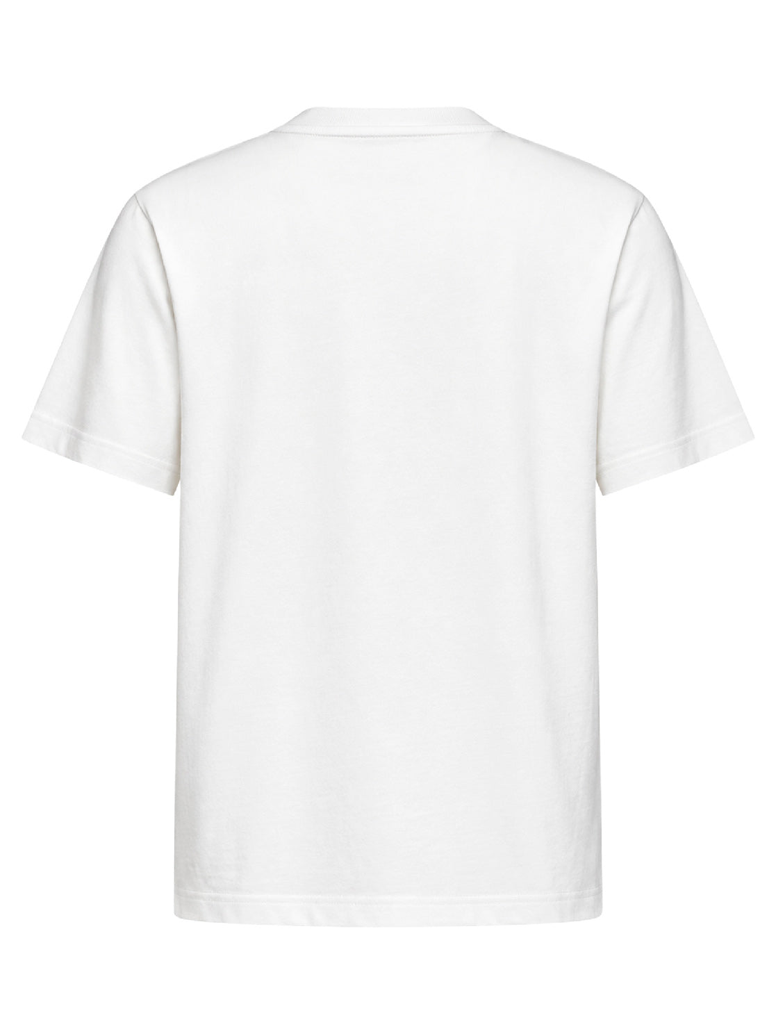 Burberry Men Chalk Cotton T-Shirt With Knight Check BURBERRY