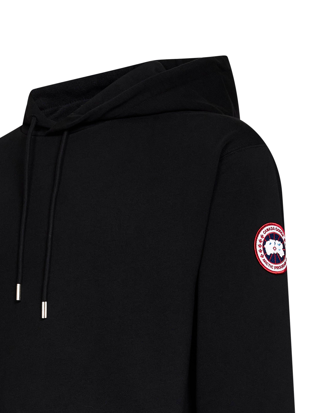 Canada Goose Men Black Huron Hooded Sweatshirt CANADA GOOSE
