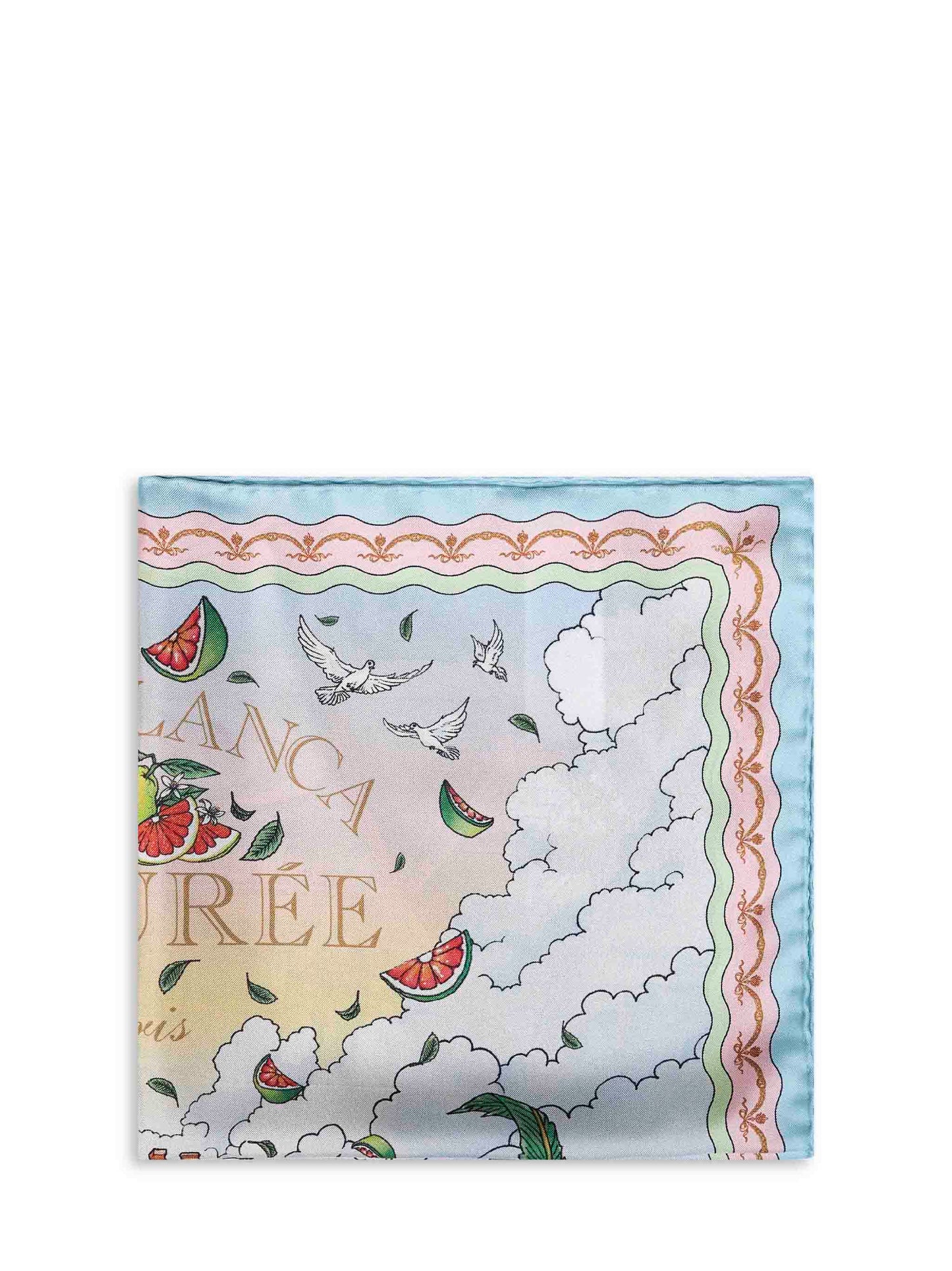 Casablanca Men Printed Silk Laduree X Casablanca Medium Scarf CASABLANCA