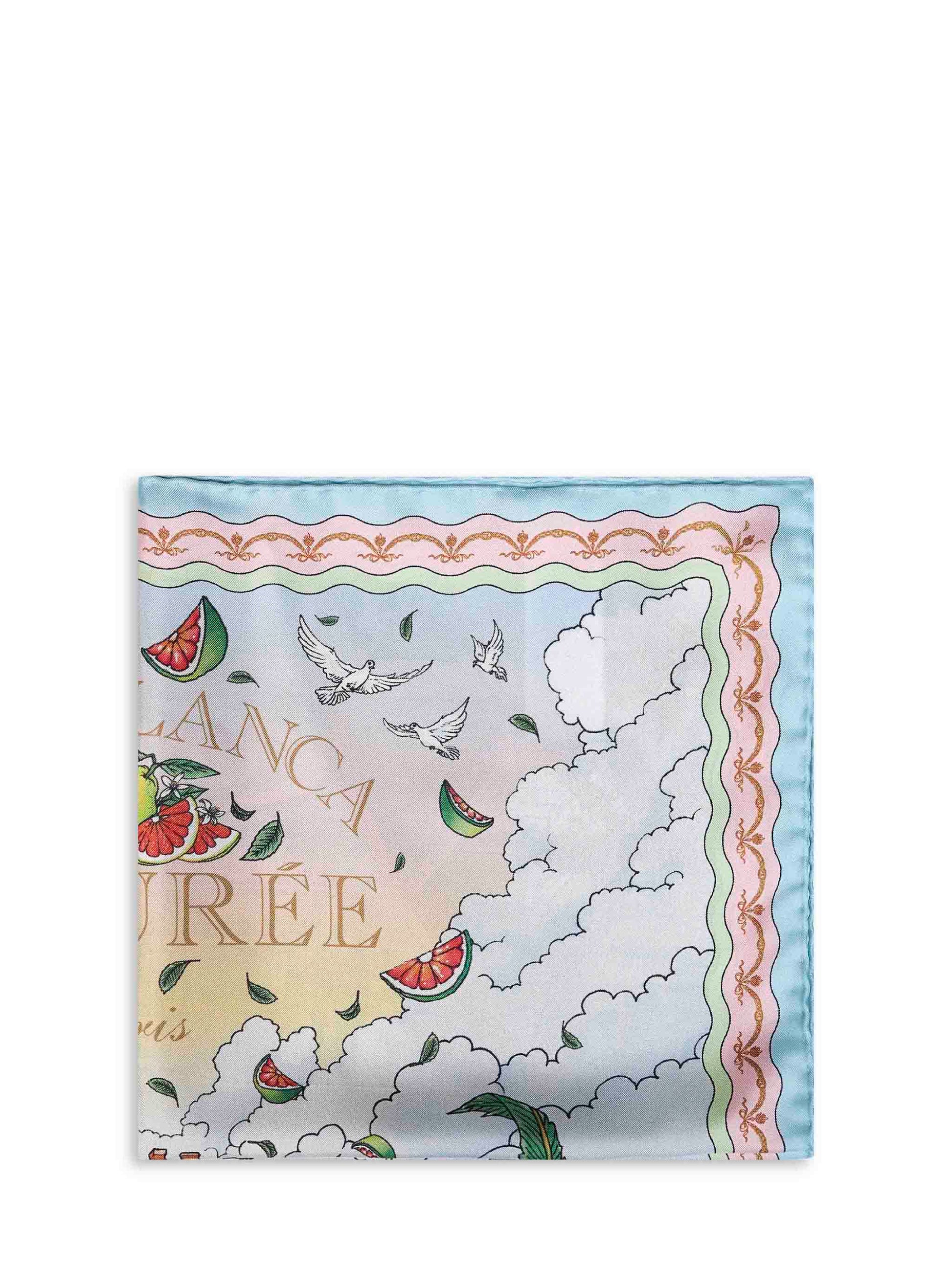 Casablanca Men Printed Silk Laduree X Casablanca Medium Scarf CASABLANCA