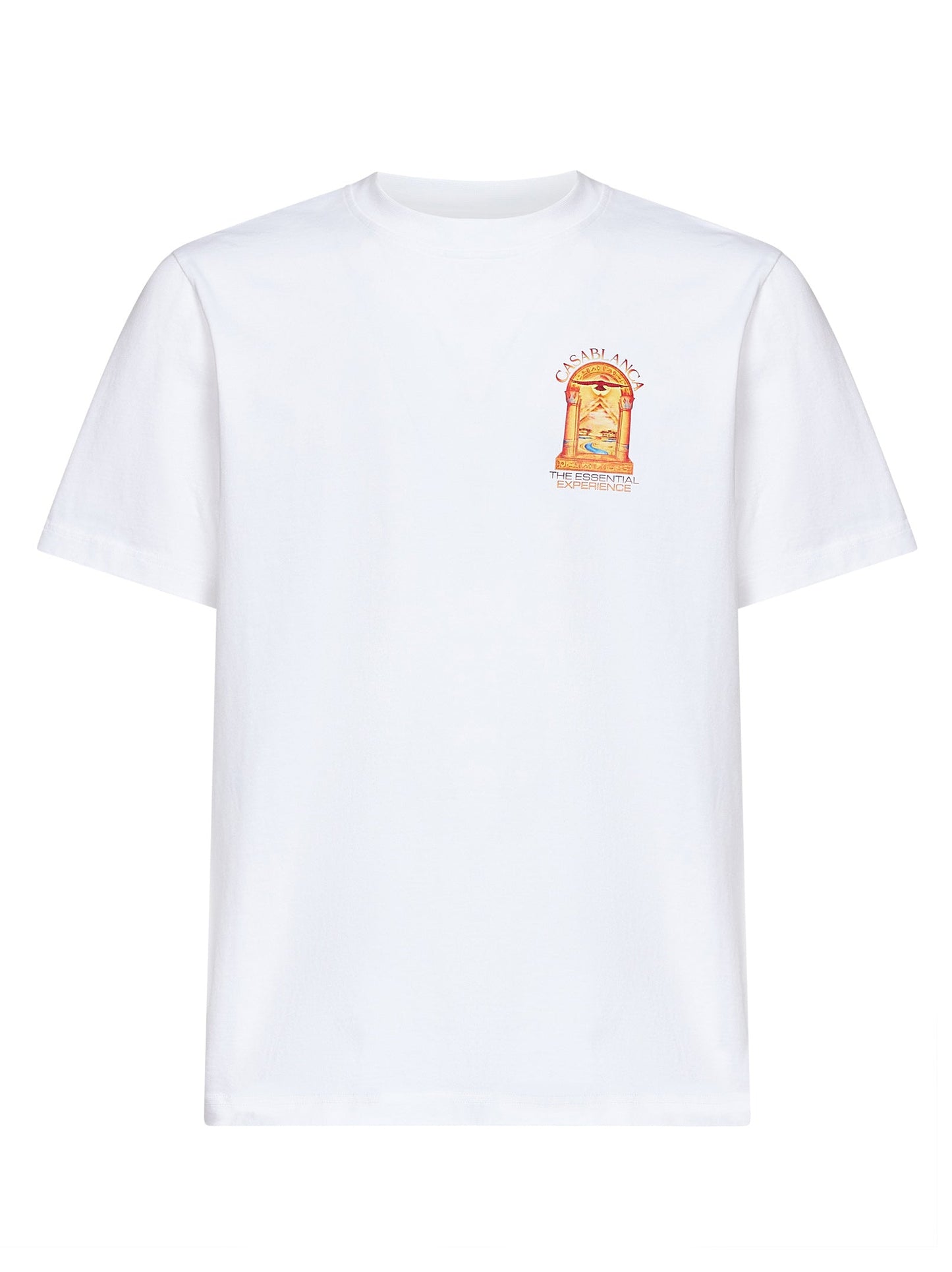 Casablanca Men White Jersey Hermons Mirage Arch Printed T-Shirt CASABLANCA