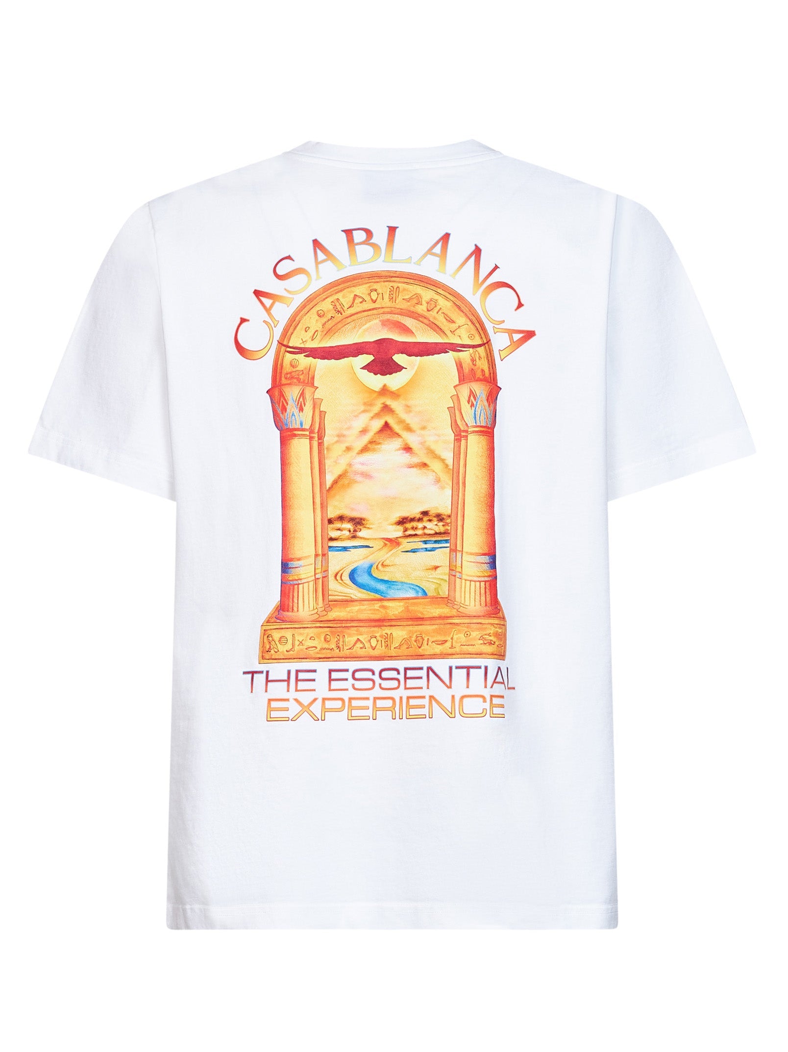 Casablanca Men White Jersey Hermons Mirage Arch Printed T-Shirt CASABLANCA