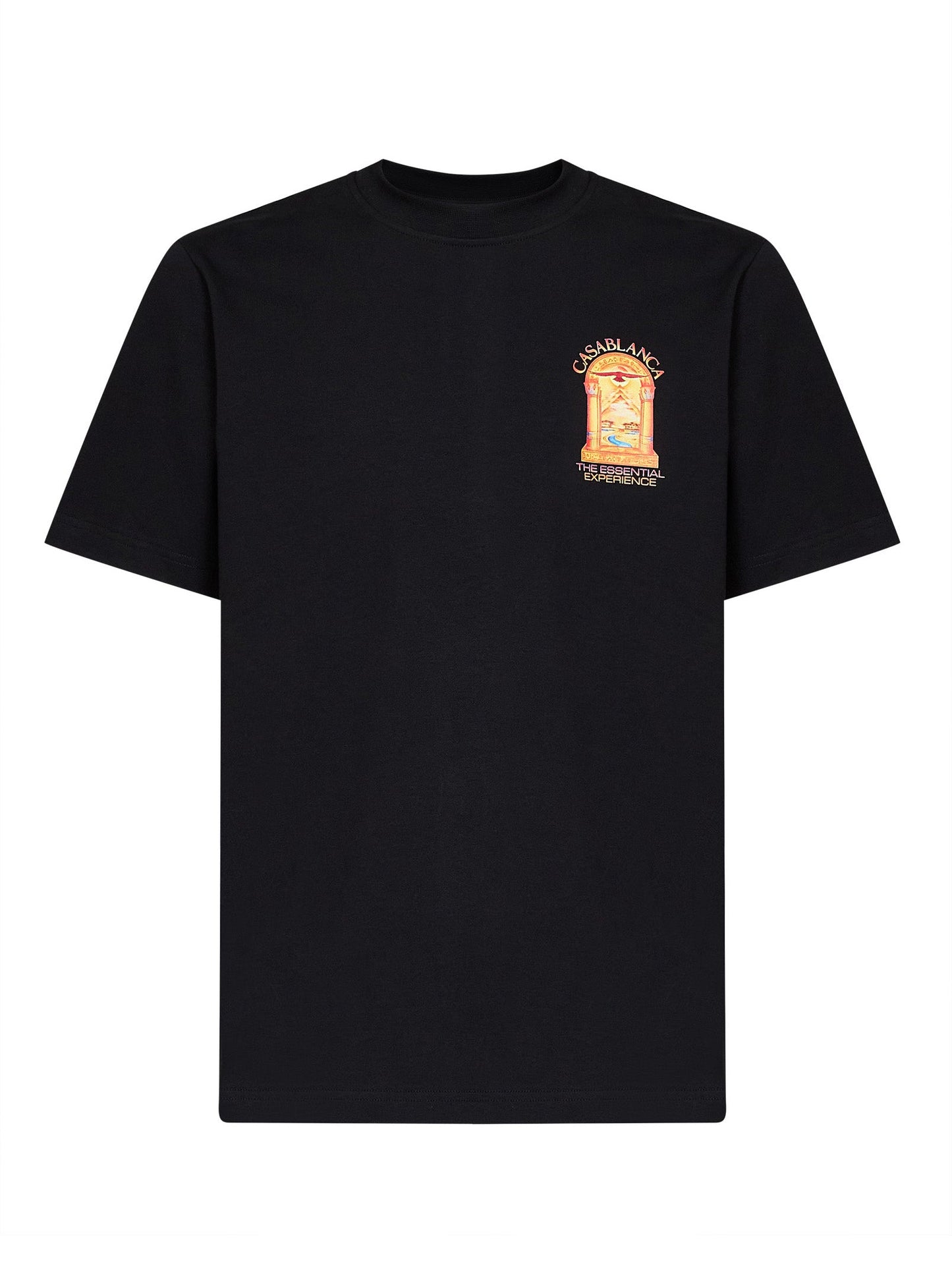 Casablanca Men Black Jersey Hermons Mirage Arch Printed T-Shirt CASABLANCA